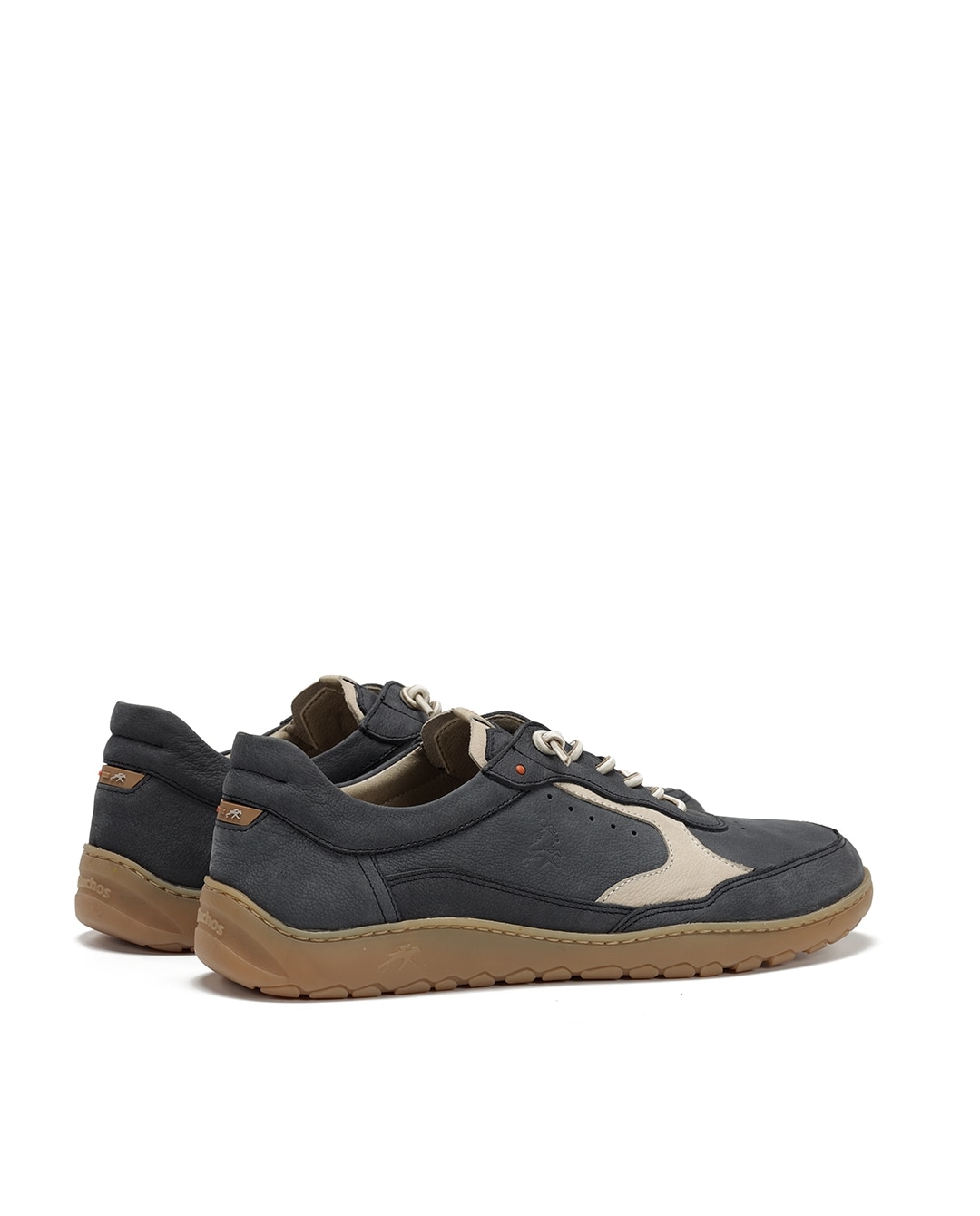 Zapatos de cordones de hombre fabricados en nobuck - Fluchos - Azul Azul-2