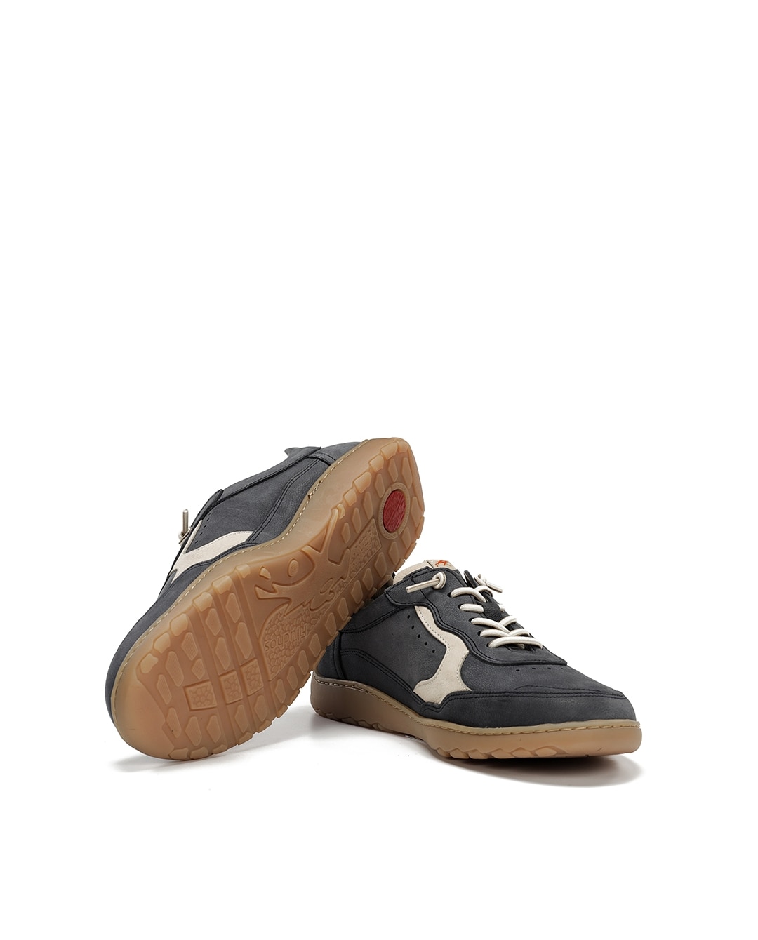 Zapatos de cordones de hombre fabricados en nobuck - Fluchos - Azul Azul-4