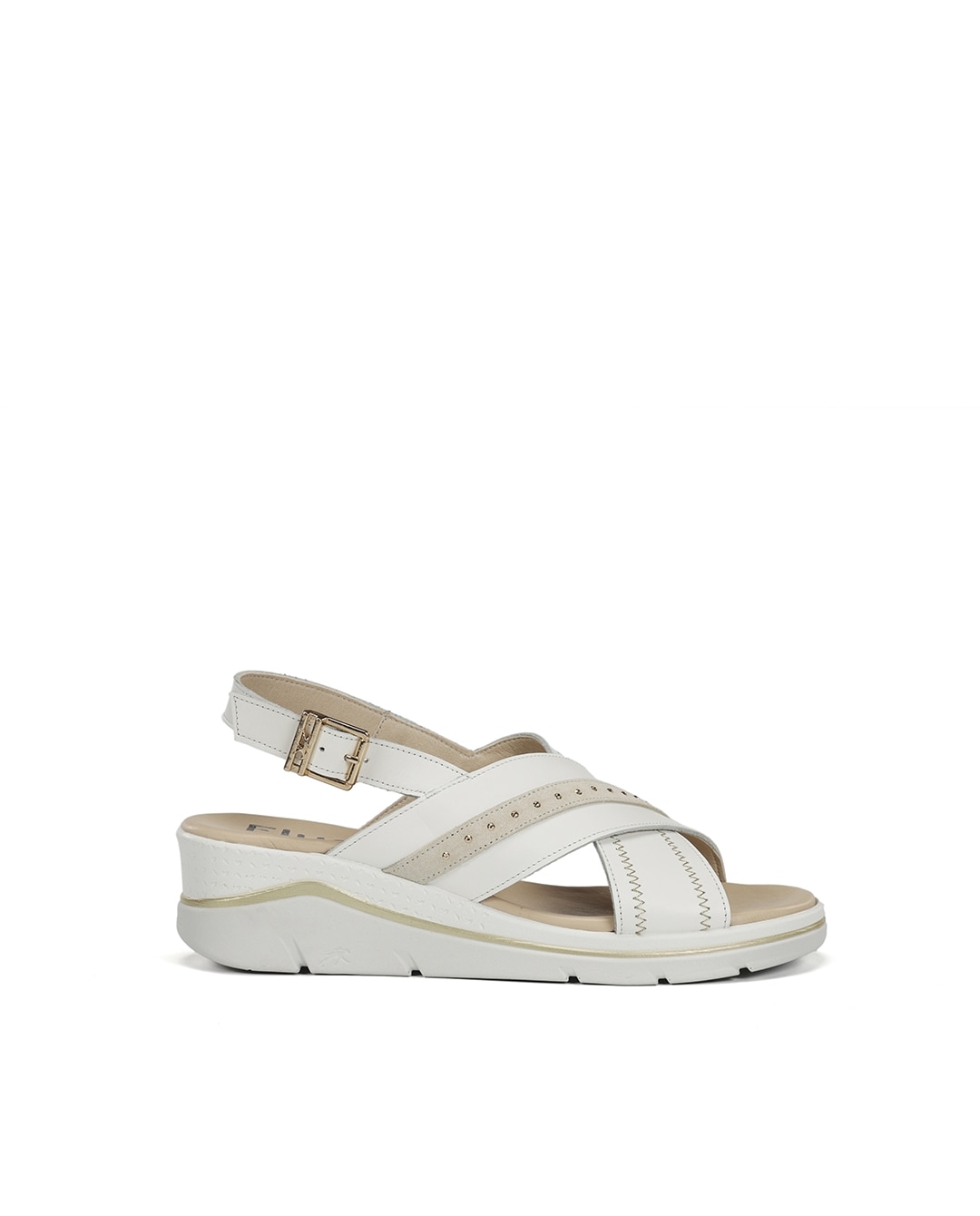 Sandalias de mujer fabricados en piel - Fluchos - Blanco Blanco-1