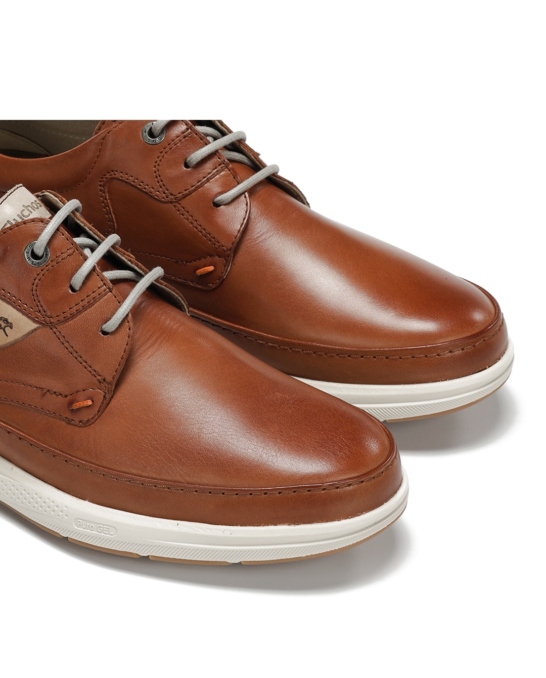 Zapatos de cordones de hombre fabricados en piel - Fluchos - Marrón Marrón-6