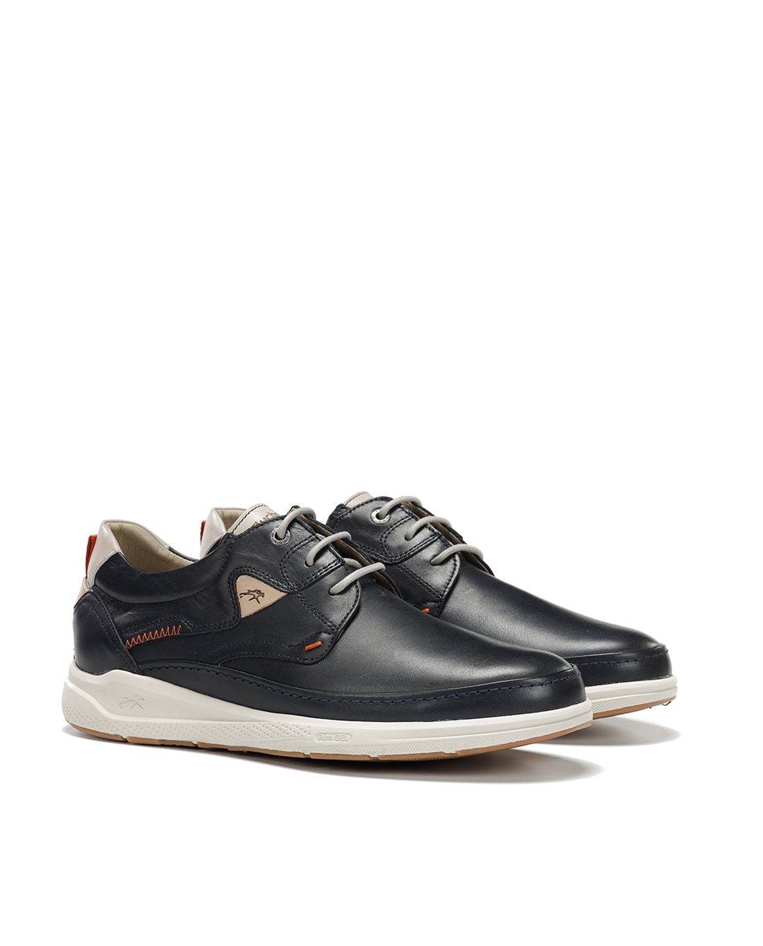 Zapatos de cordones de hombre fabricados en piel - Fluchos - Azul Azul-3