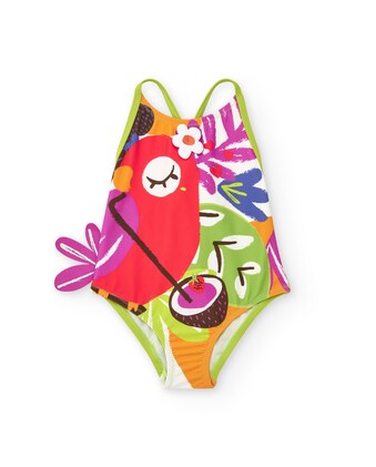 Harry Bear Bañador Para Niña Tropical: Estilo Hawaiano, Cómodo Y Lleno De Buena Vibra