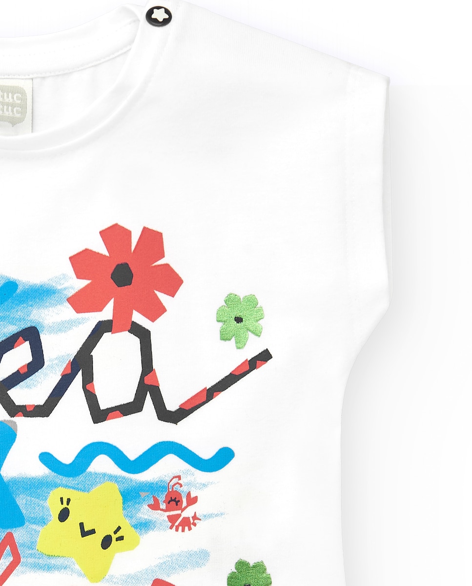 Tuc Tuc Camiseta Para Niñas Usa Tuc Tuc Girl-Happy Message Camiseta, Blanco, 3 Au00f1os Para Niu00f1as Tuc Tuc Camiseta Para Niñas En