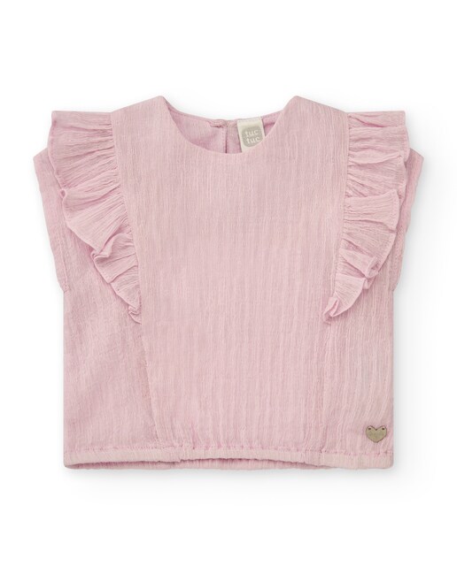 Imagen 0 de Blusa de bebé niña sin mangas con volantes