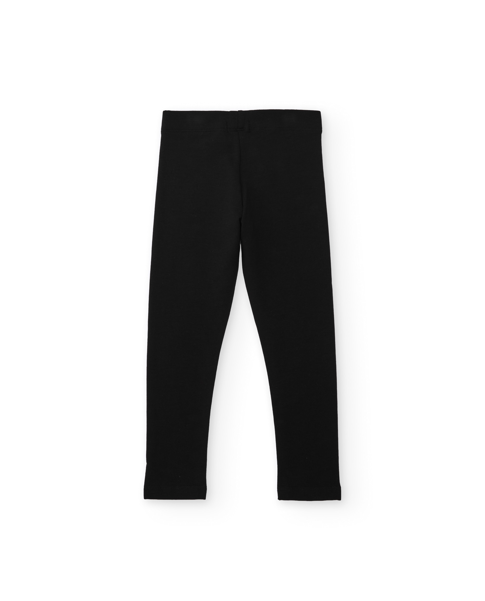 Imagen 2 de Leggings de niña de felpa con corte largo y ajuste elástico - Tuc tuc - Negro Negro