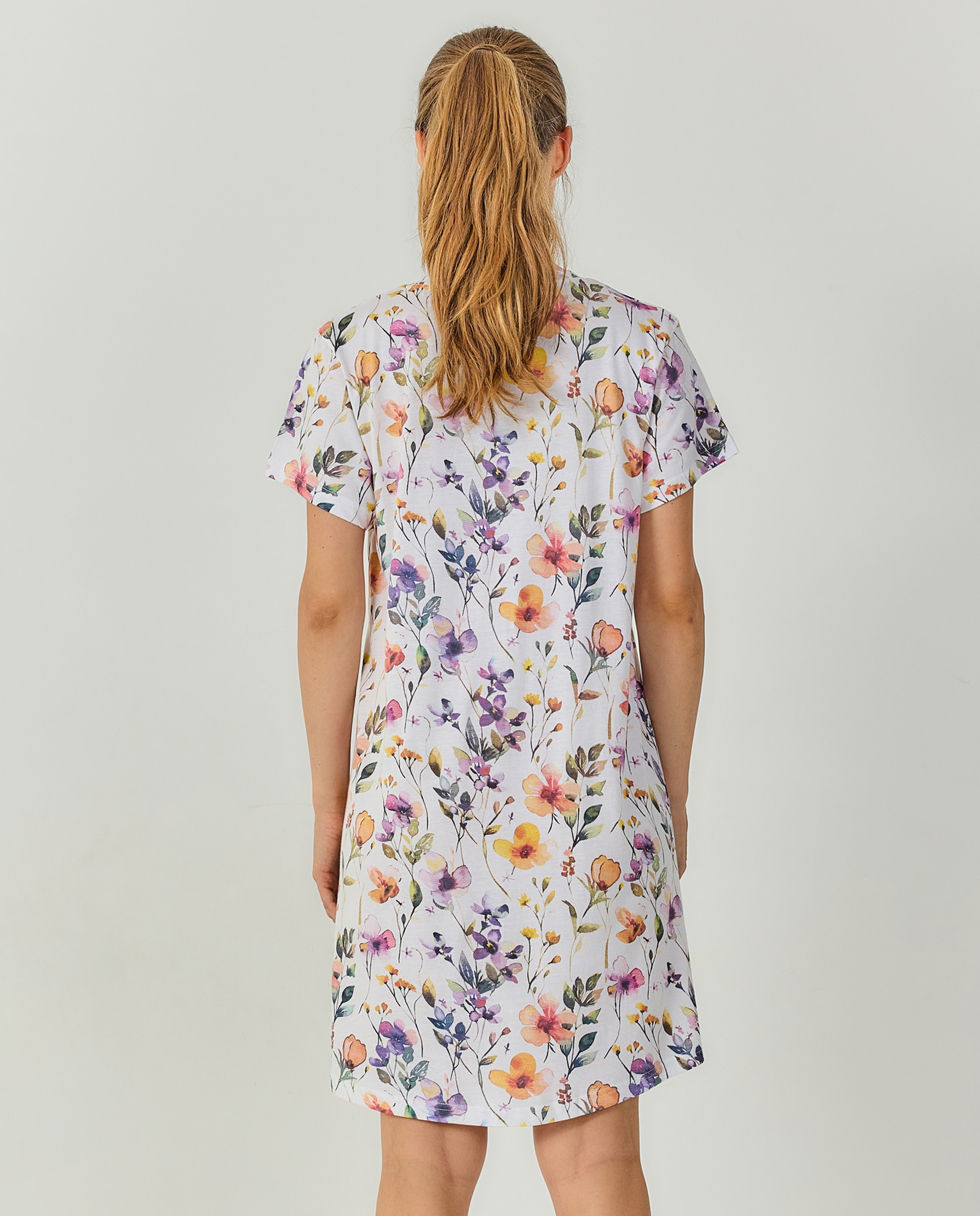 Camisola mujer escote redondo manga corta - J&J Brothers - Multicolor Multicolor-2