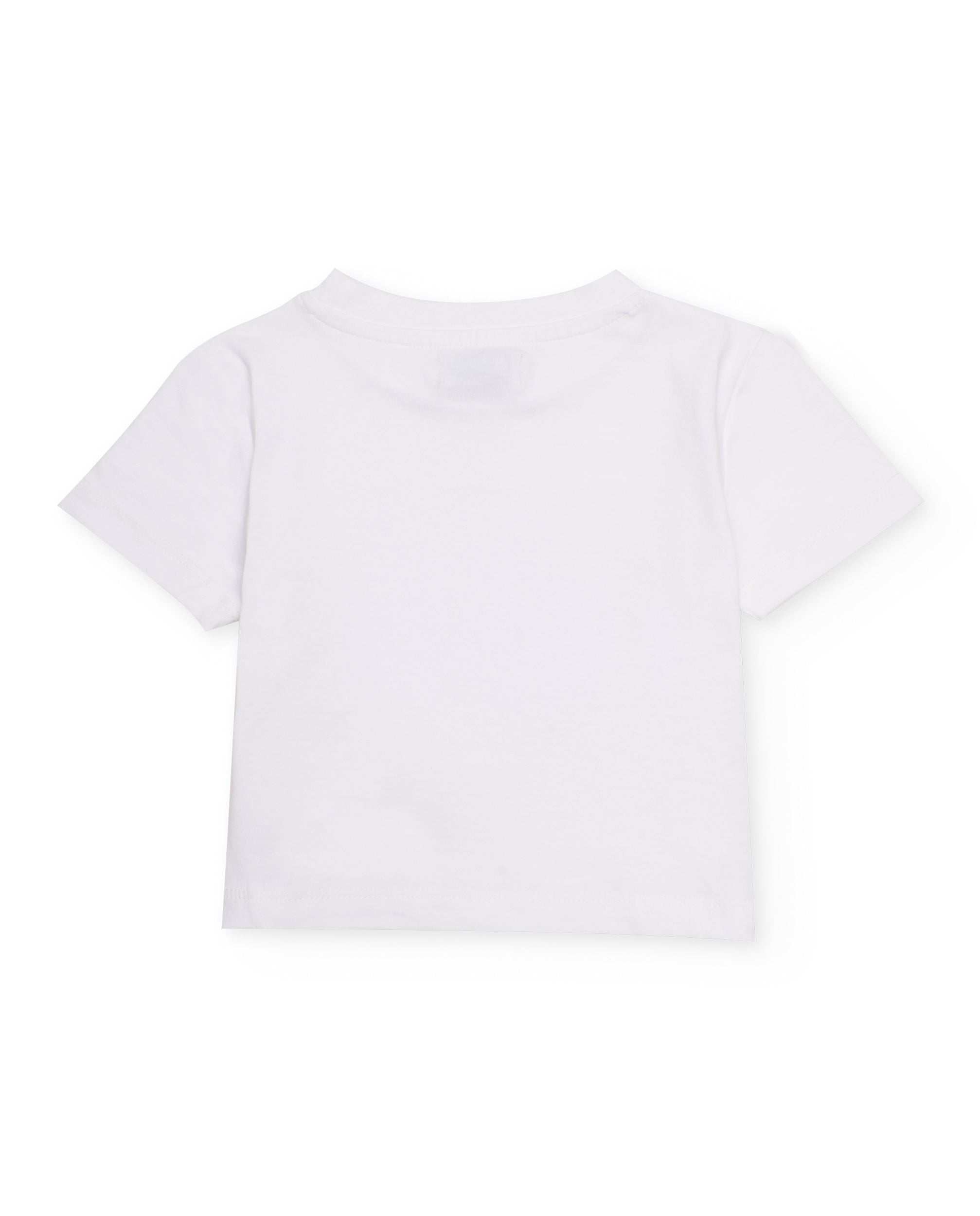 Camiseta de niña de punto con ilustración de palmera - Tuc tuc - Blanco Blanco-4