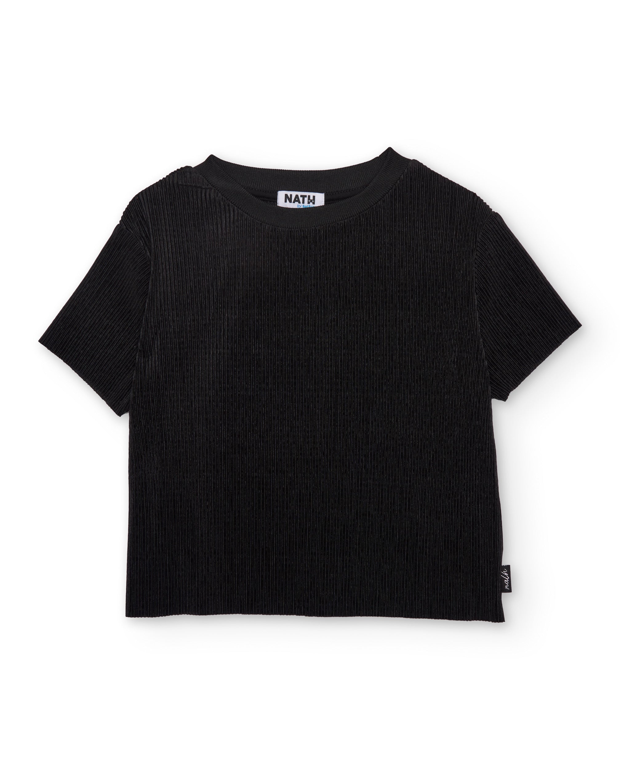 Imagen 3 de Camiseta de niña de punto con tejido canalé - Tuc tuc - Negro Negro