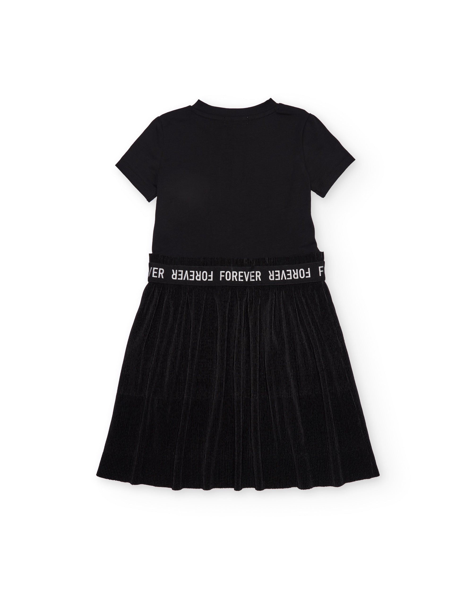 Imagen 6 de Vestido de niña de punto con apliques brillantes - Tuc tuc - Negro Negro