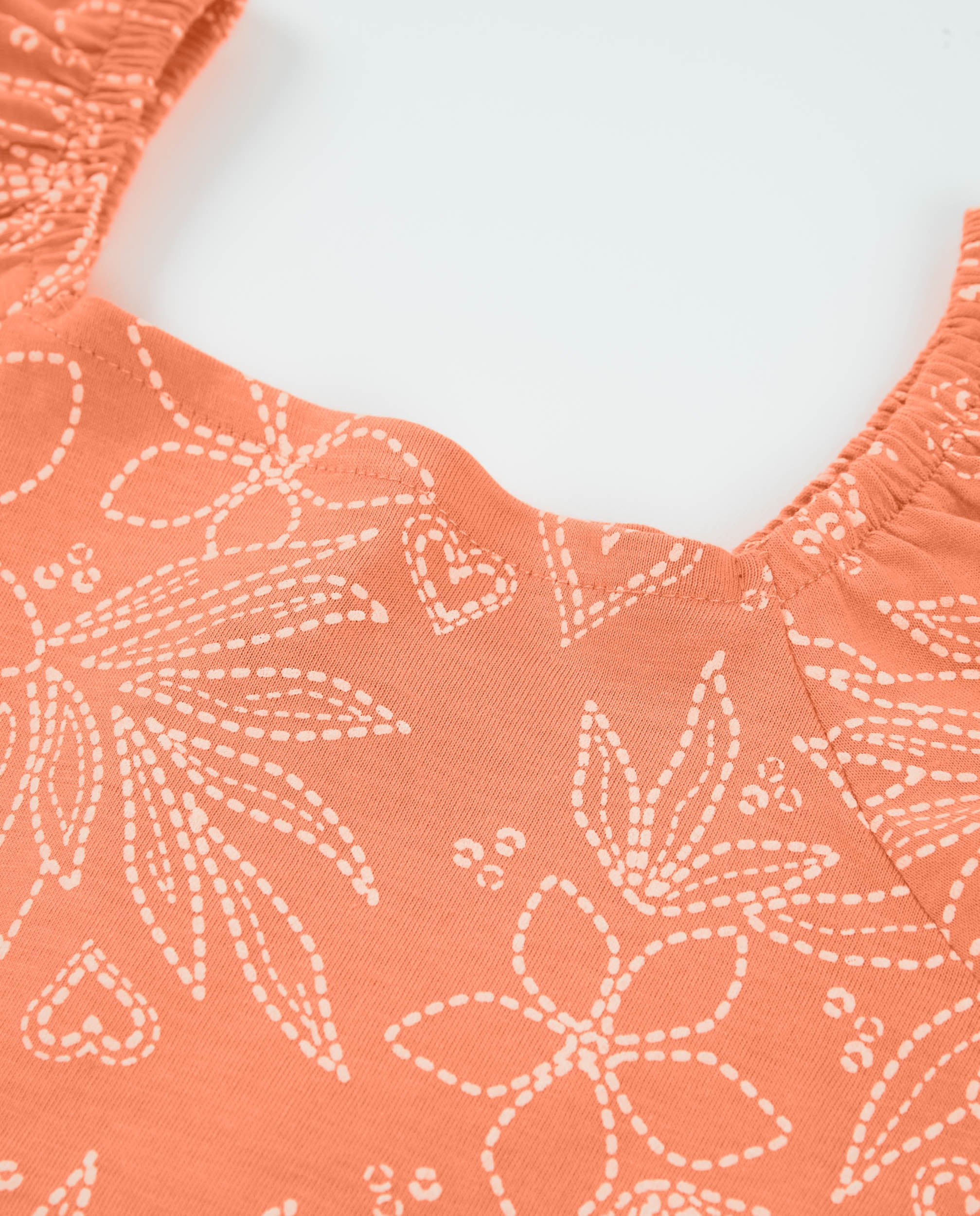 Imagen 4 de Camiseta de niña de punto con escote cuadrado - Tuc tuc - Naranja Naranja