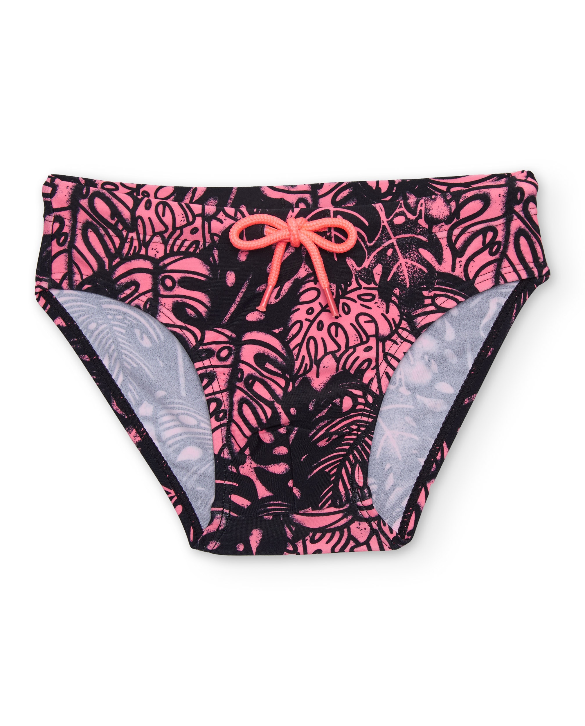 Imagen 0 de Bañador de niño de punto con cordón decorativo Negro