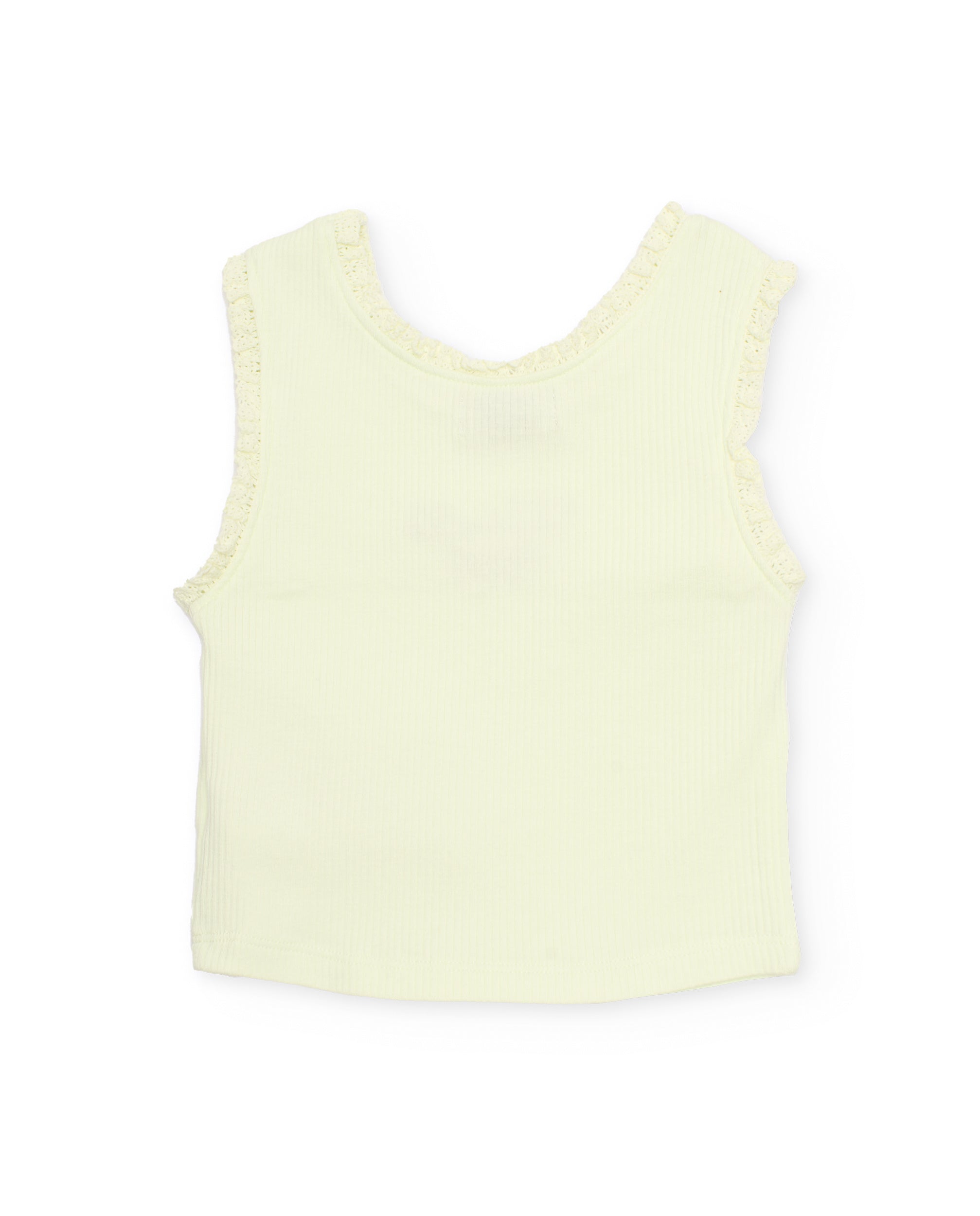 Top de niña de punto con detalle de puntilla - Tuc tuc - Verde Verde-4