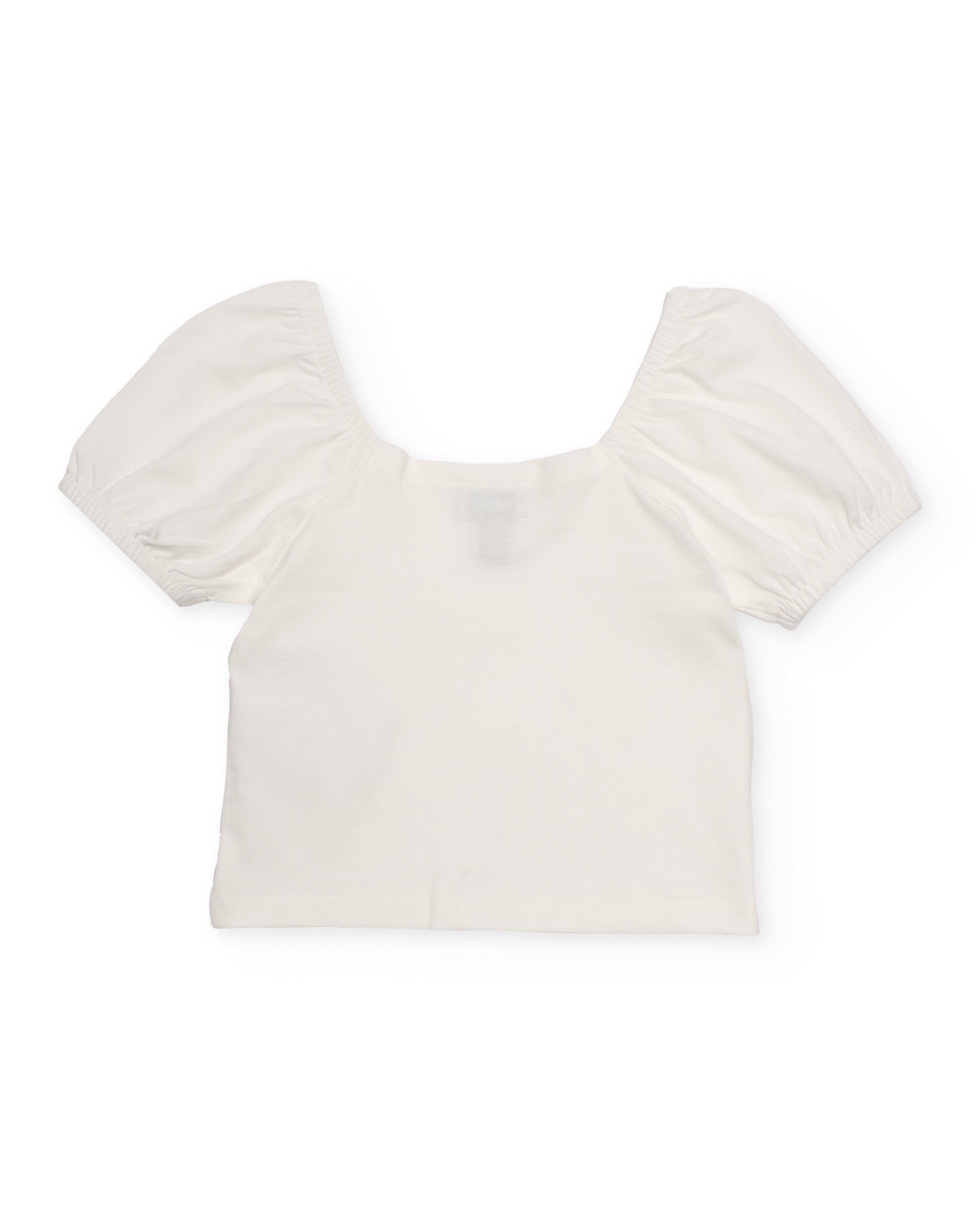 Imagen 2 de Camiseta de niña de punto con relieve floral - Tuc tuc - Blanco Blanco