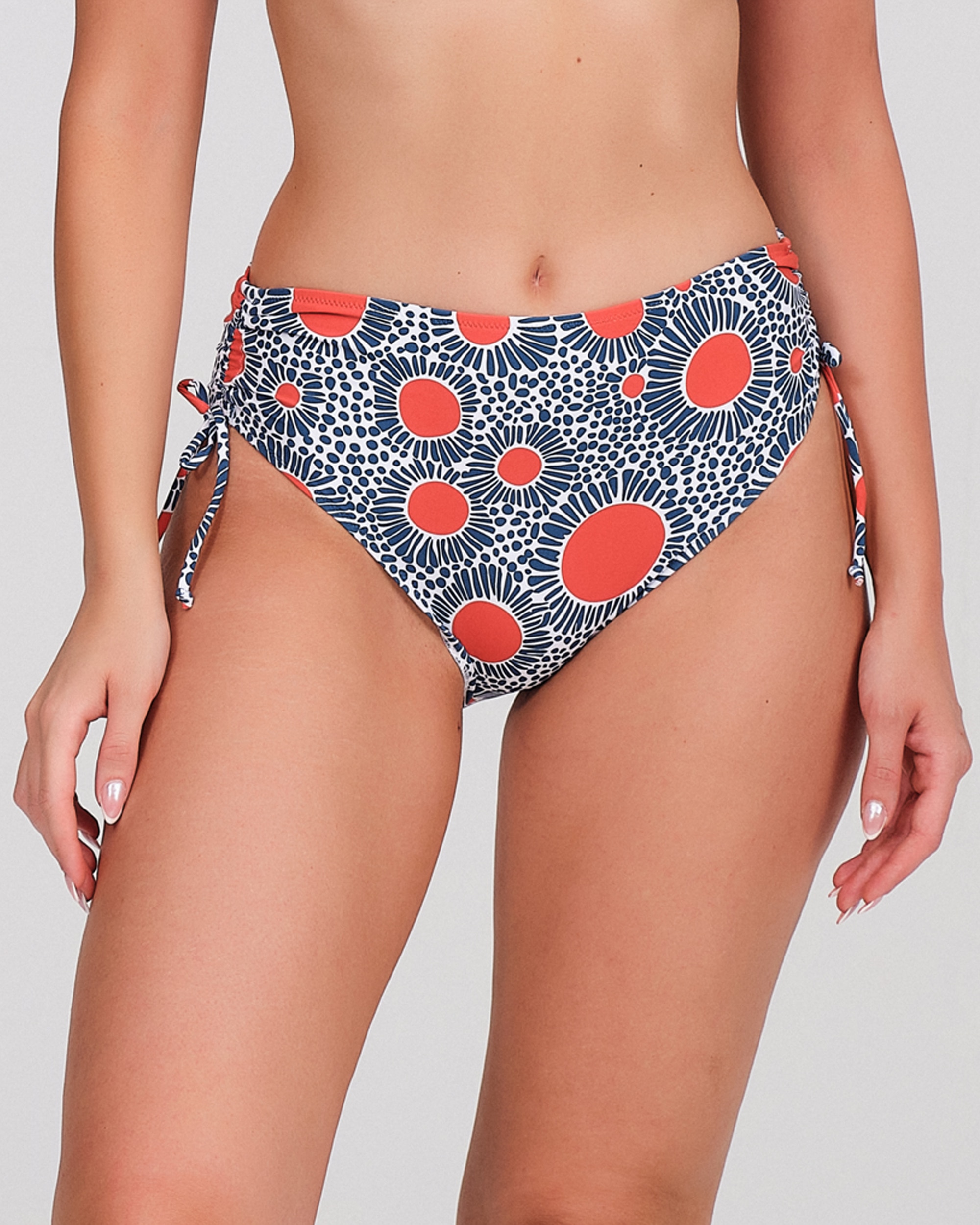 Imagen 0 de Braguita bikini mujer lazos laterales talle medio Azul marino