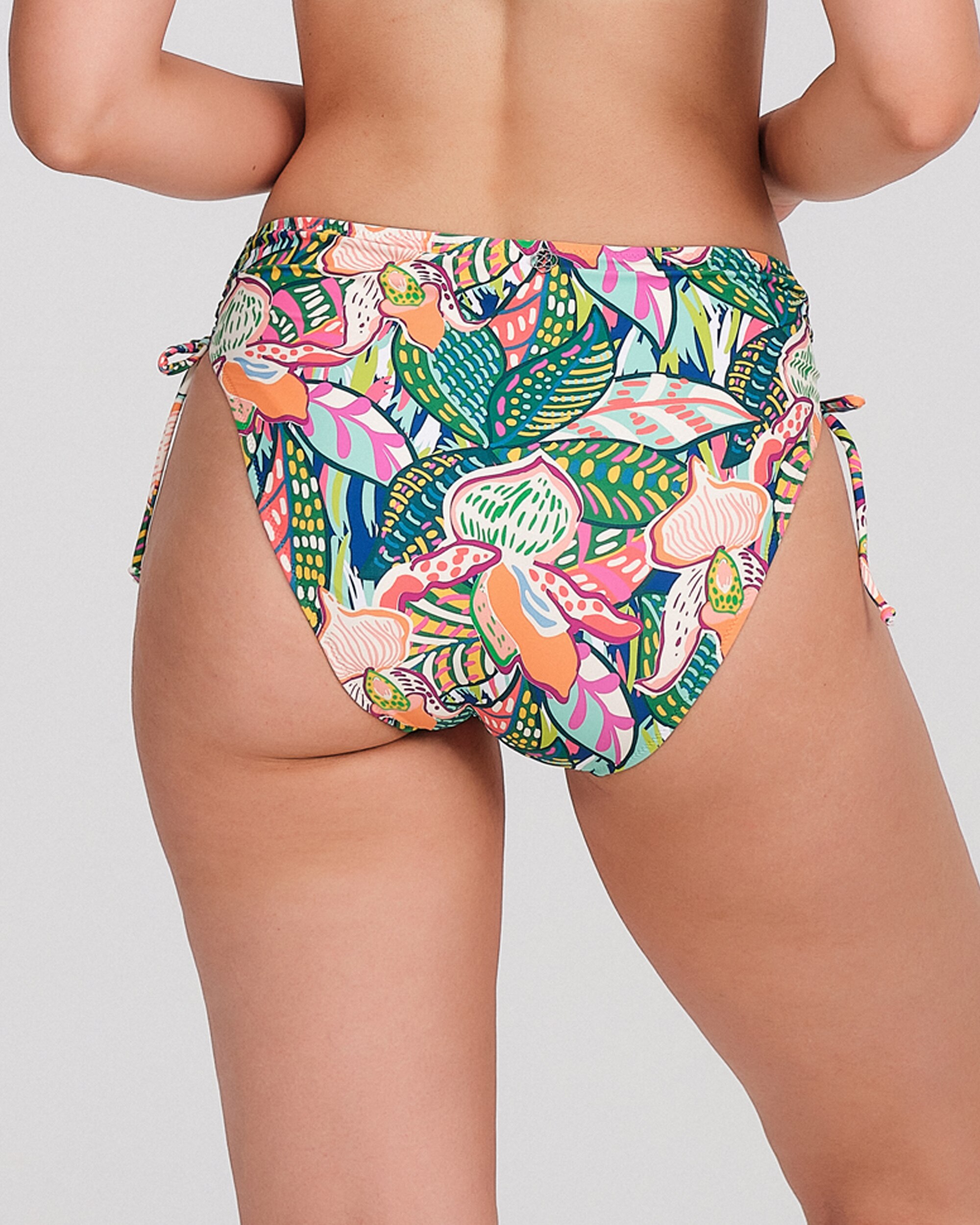 Braguita bikini mujer talle alto lazos laterales - Carey - Multicolor Multicolor-2