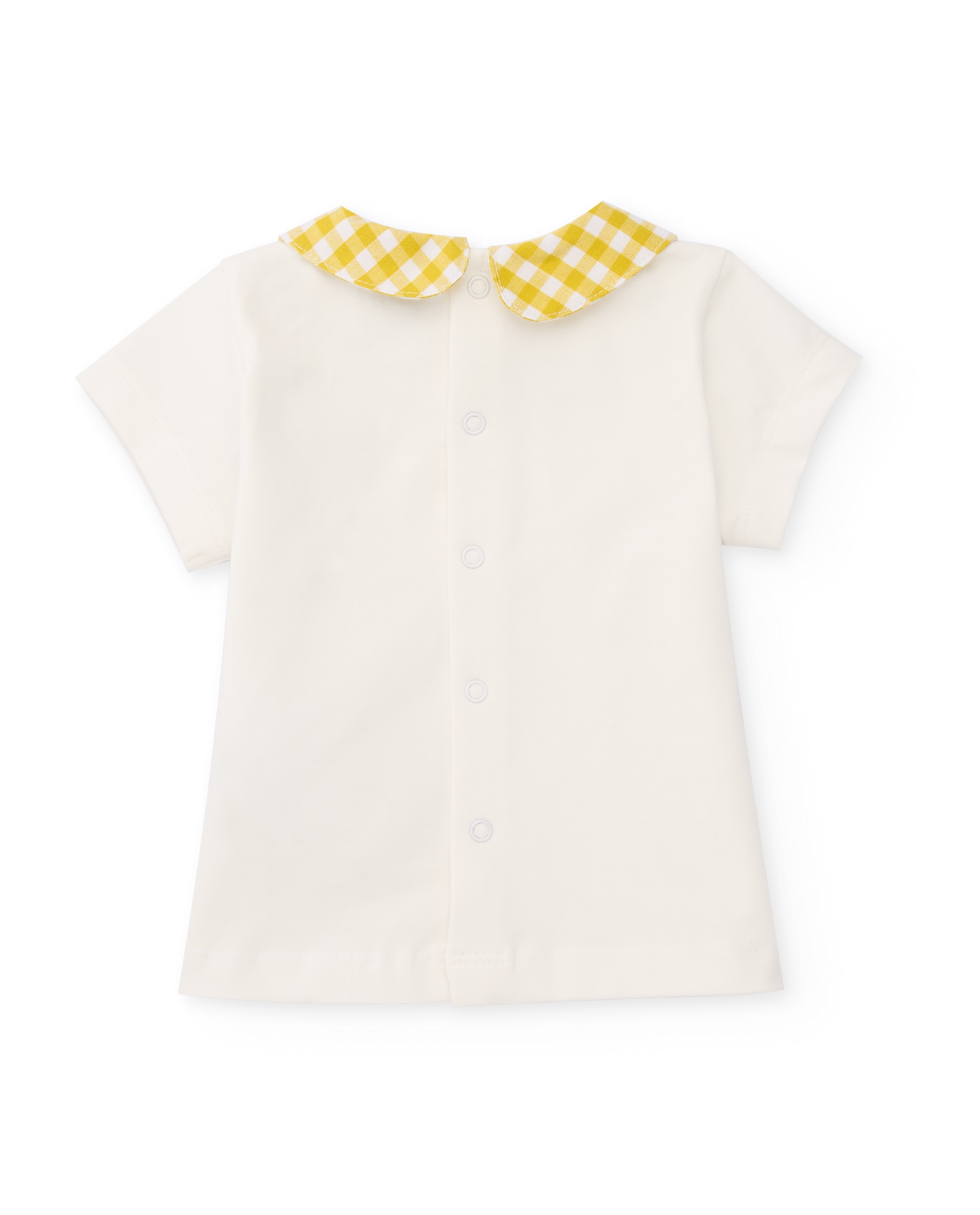 Conjunto de bebé de punto y estampado vichy - Tuc tuc - Amarillo Amarillo-2