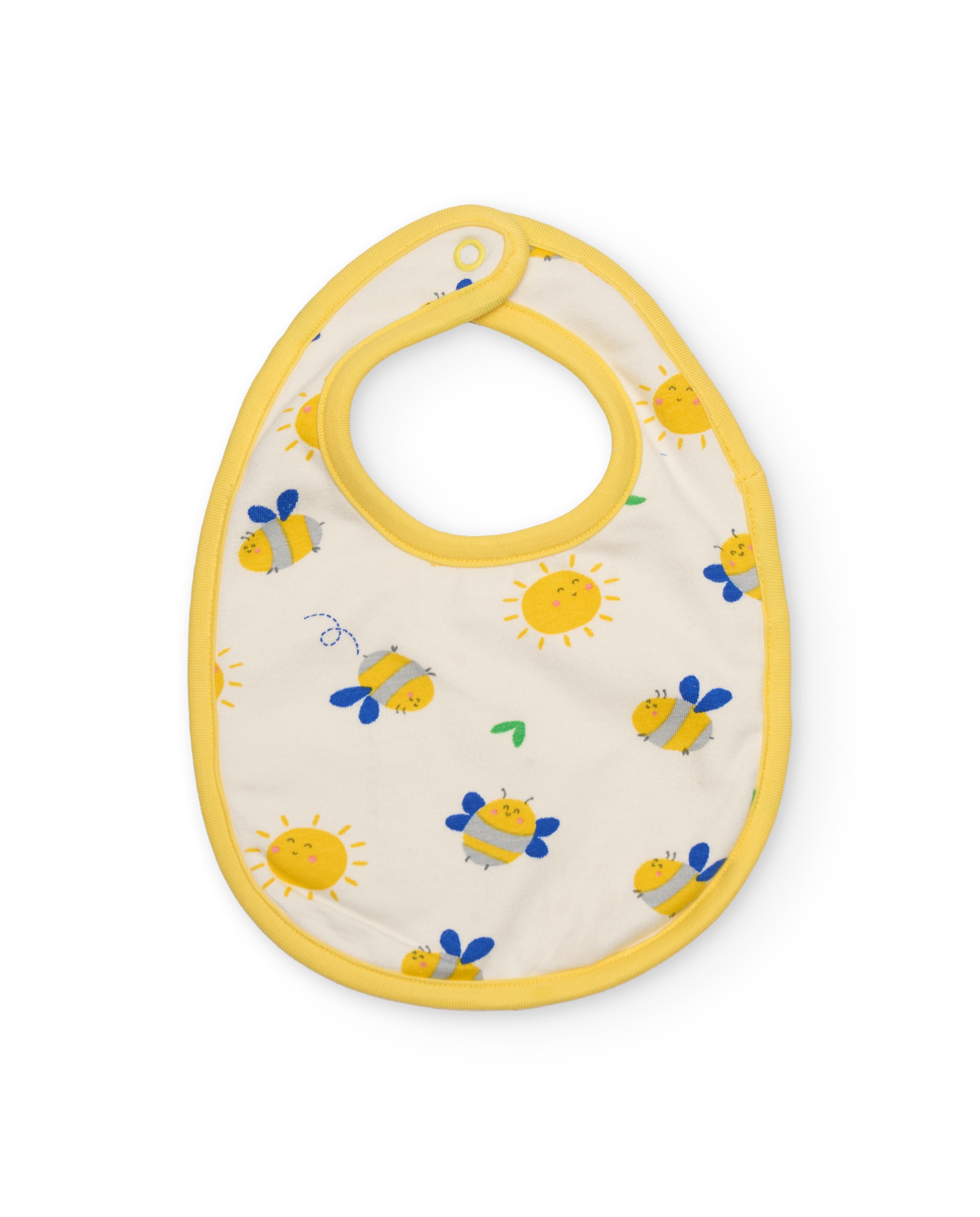 Imagen 0 de Pack de baberos de bebé niño de punto y diseño abejita Amarillo