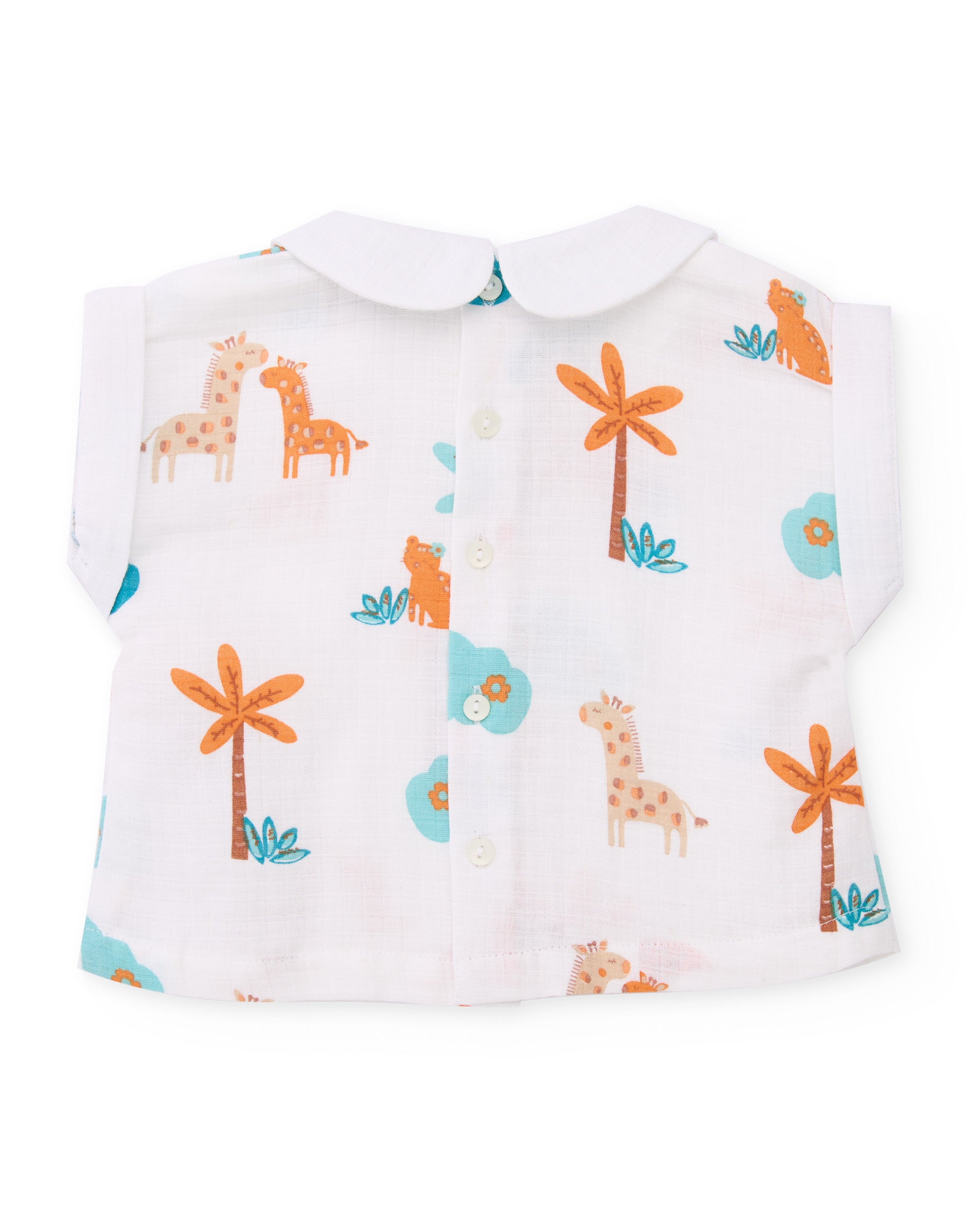 Conjunto de recién nacido de plana y estampado jirafas - Tuc tuc - Naranja Naranja-5