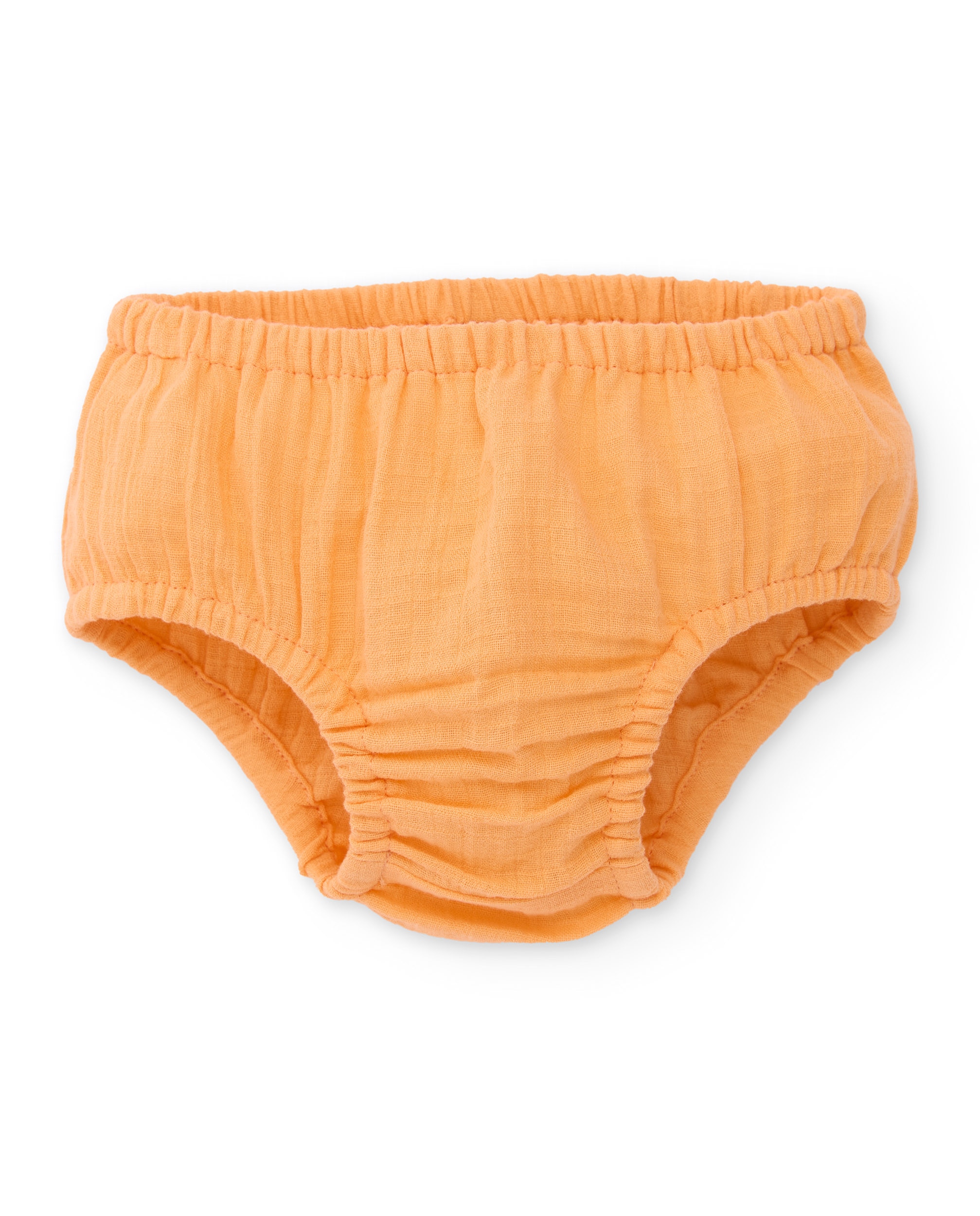 Vestido de bebé de plana y volante en mangas - Tuc tuc - Naranja Naranja-4