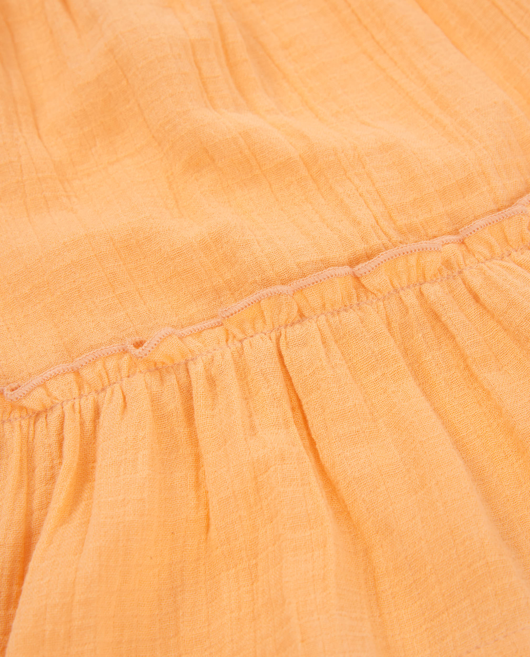 Vestido de bebé de plana y volante en mangas - Tuc tuc - Naranja Naranja-7