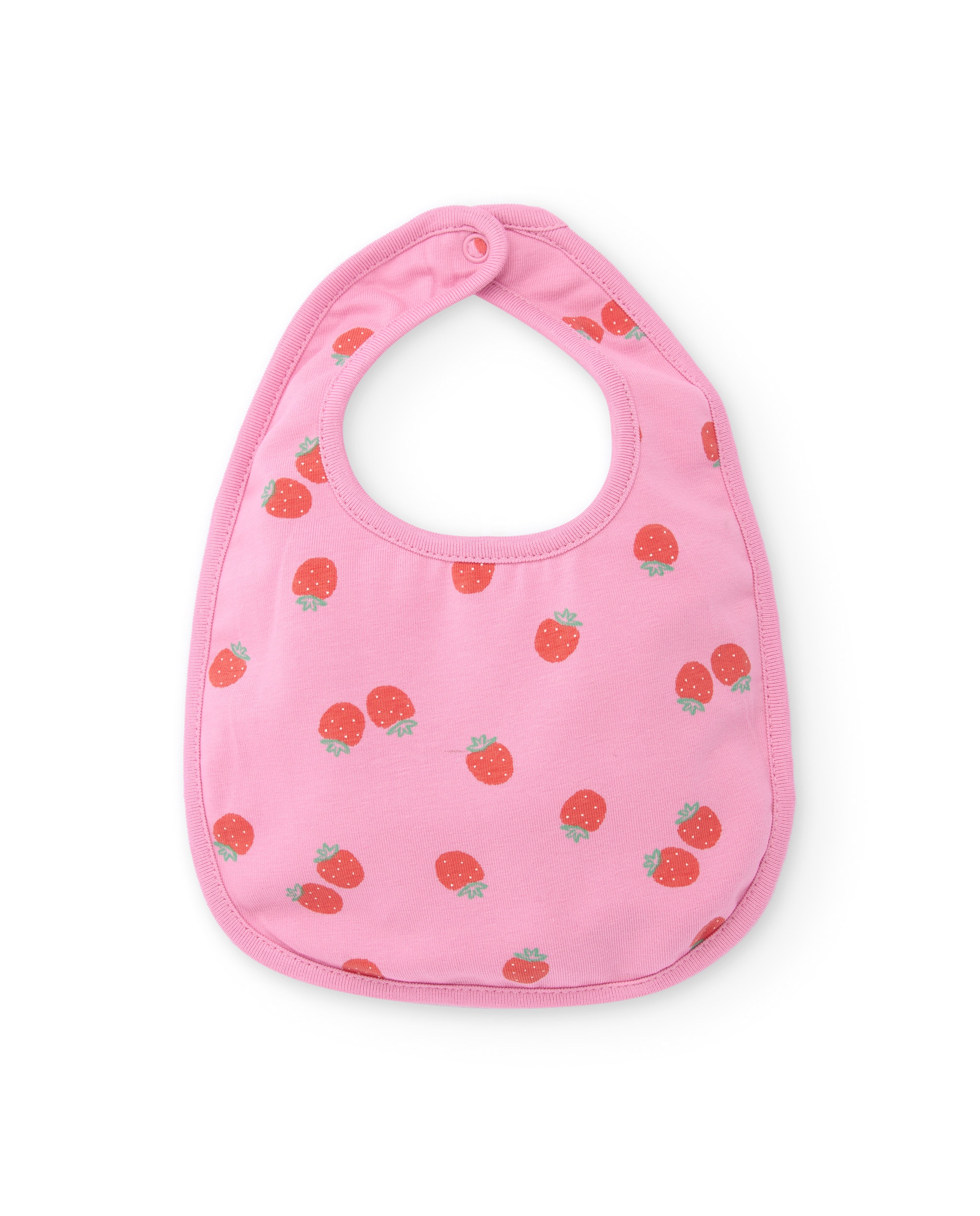 Pack de baberos de bebé niña de punto con cierre trasero - Tuc tuc - Rosa Rosa-3