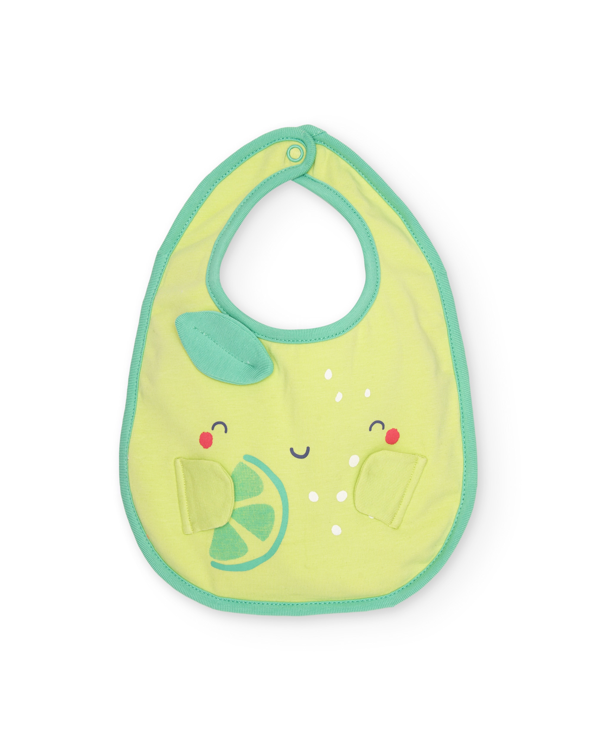 Pack de baberos de bebé niño de punto y estampado de frutas - Tuc tuc - Verde claro Verde claro-1