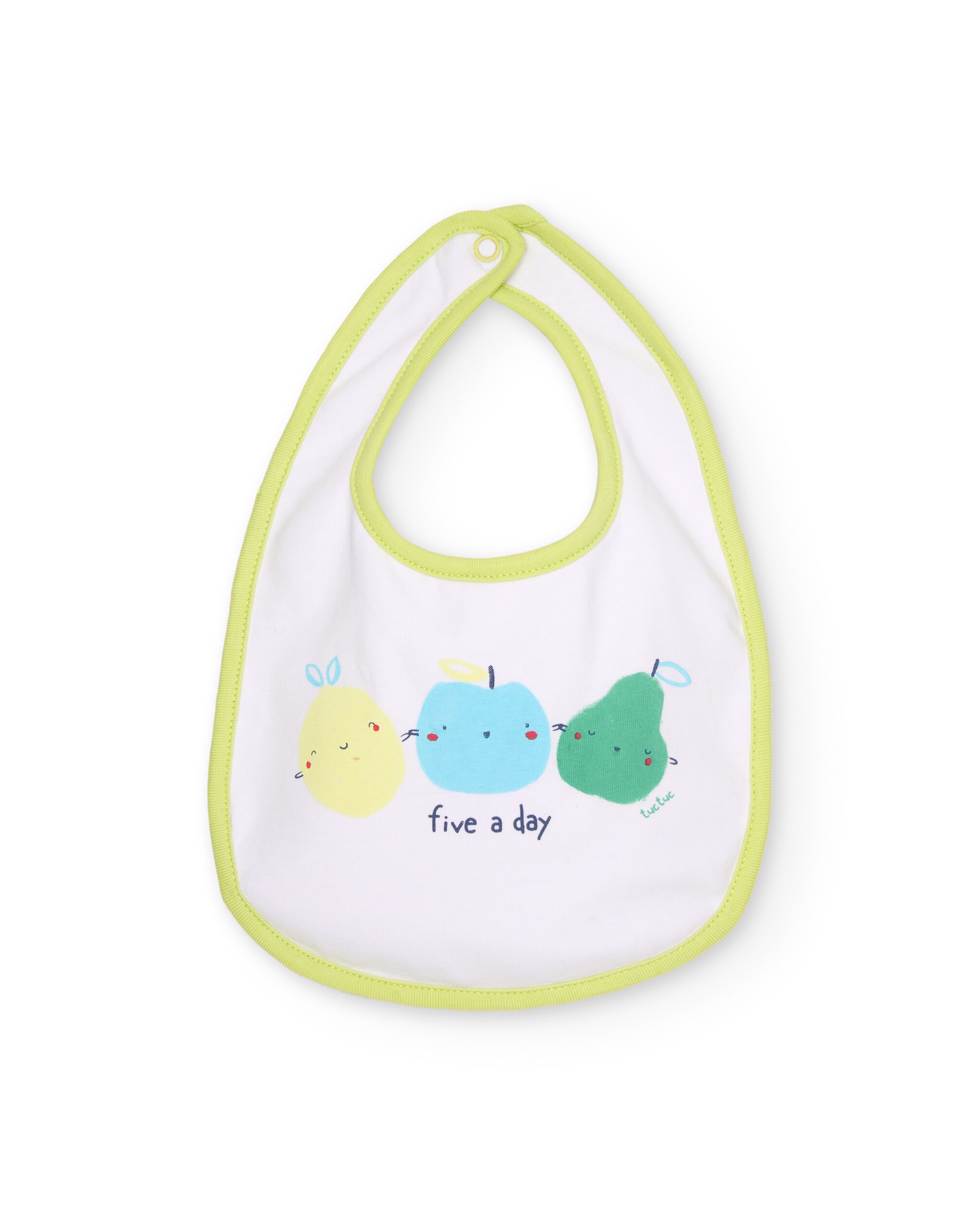 Pack de baberos de bebé niño de punto y estampado de frutas - Tuc tuc - Verde claro Verde claro-3