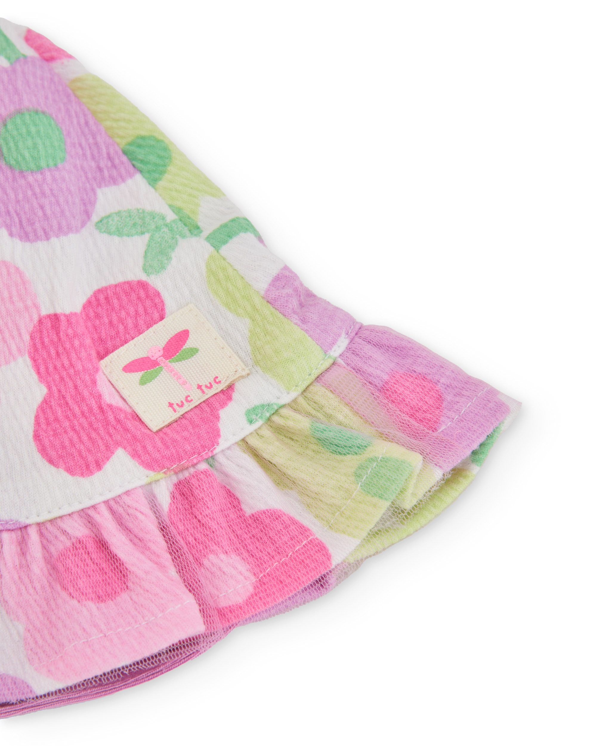 Sombrero de bebé niña de punto y estampado floral - Tuc tuc - Rosa / Blanco Rosa / Blanco-2