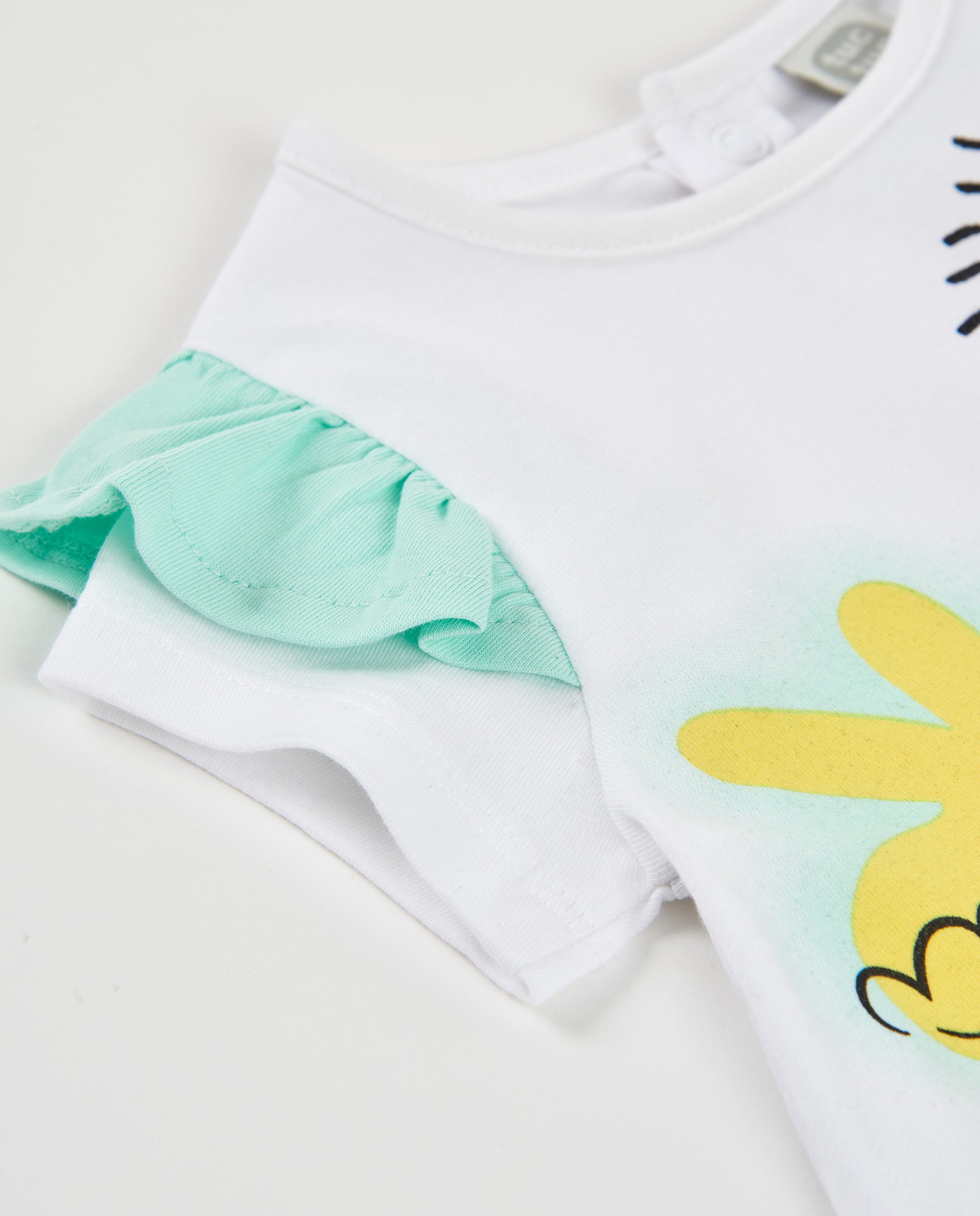 Imagen 4 de Vestido de recién nacido de punto y estampado perrito - Tuc tuc - Blanco Blanco