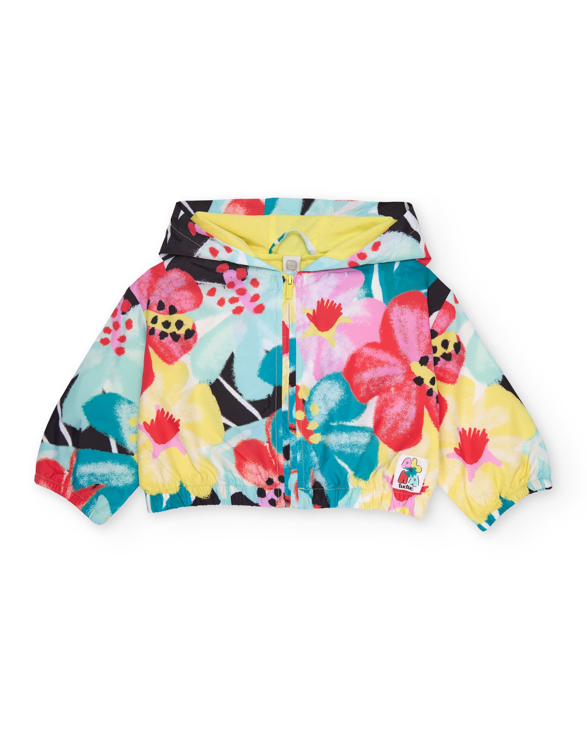 Chaqueta de niña de plana y estampado floral - Tuc tuc - Multicolor Multicolor-1