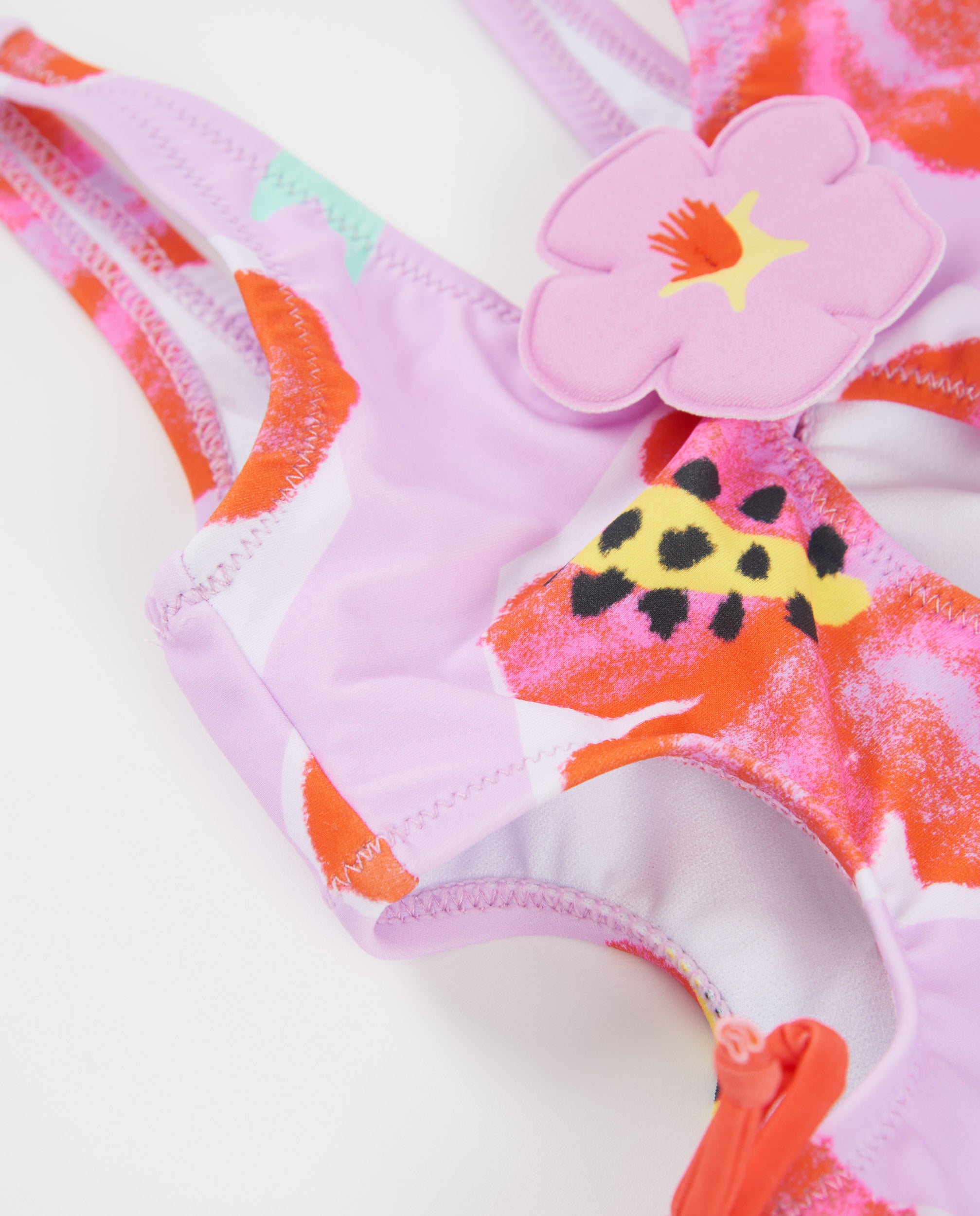 Bañador de niña de punto y apliques en relieve - Tuc tuc - Rosa Rosa-4