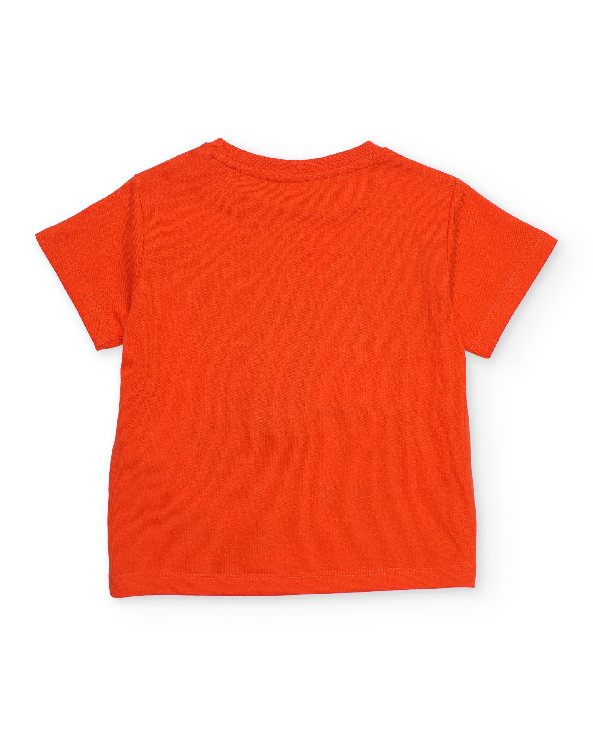 Camiseta de niño de punto y bolsillo aplicado - Tuc tuc - Rojo Rojo-4