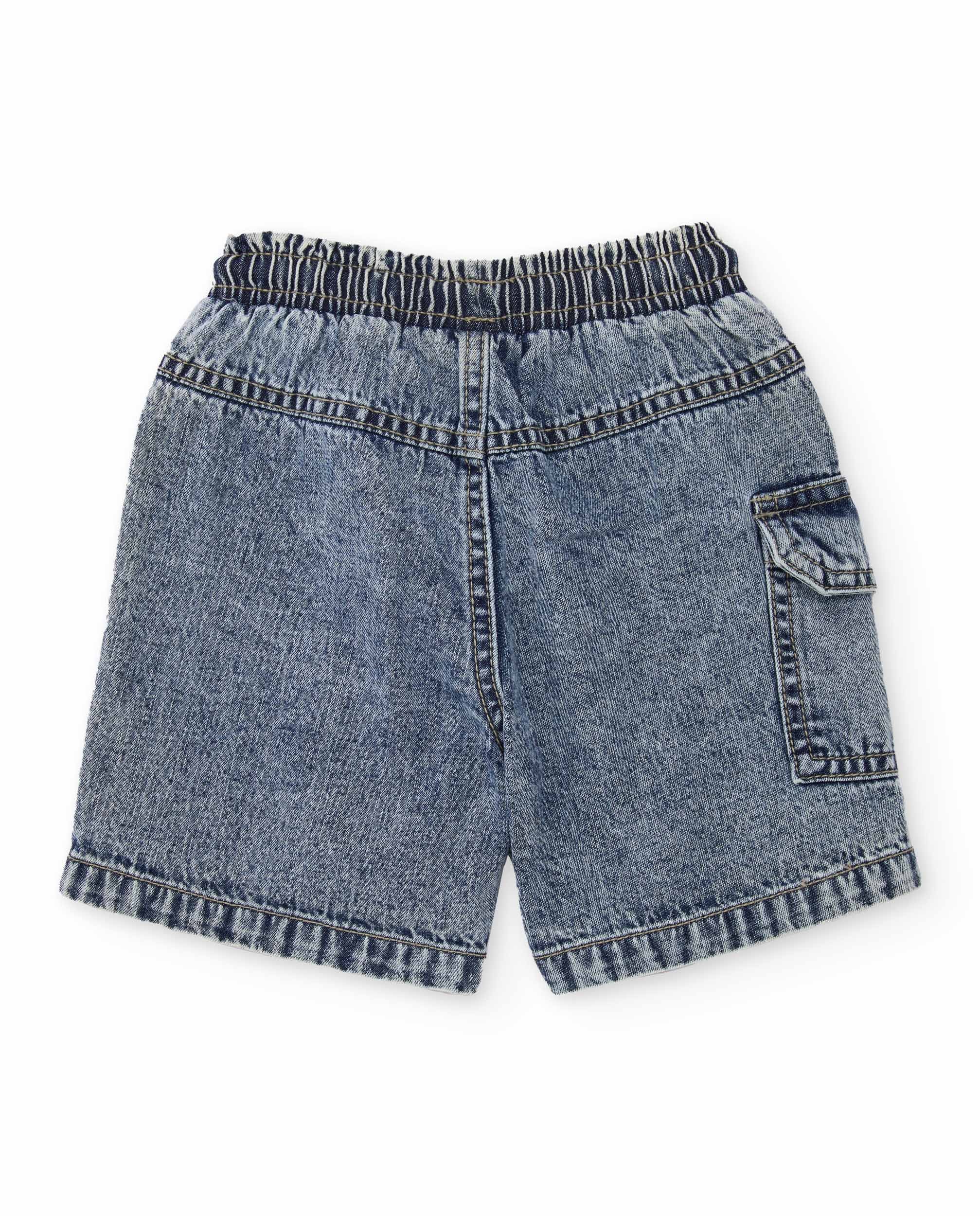 Imagen 4 de Bermuda de niño de plana en denim - Tuc tuc - Azul denim Azul denim