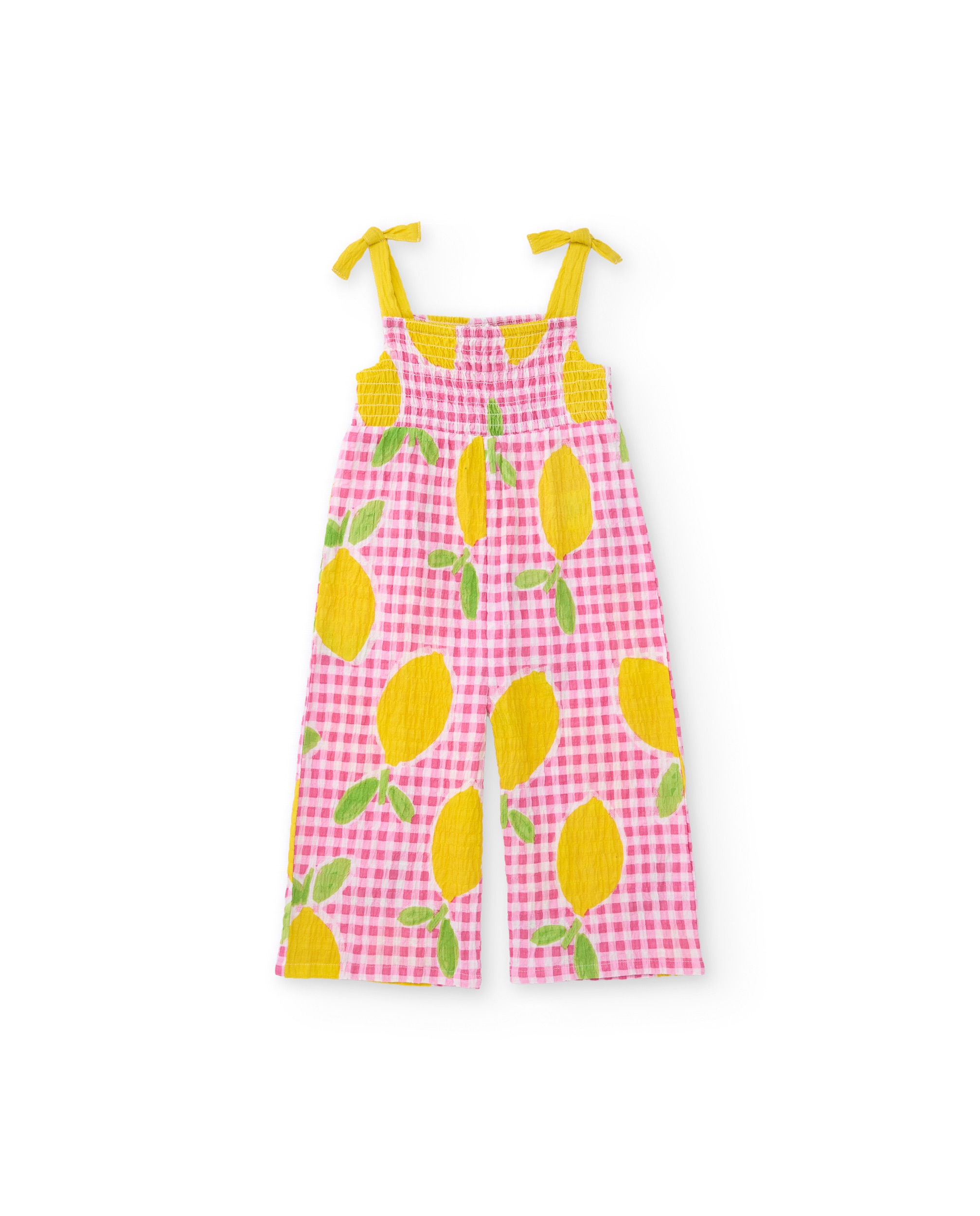 Imagen 0 de Mono de niña de plana con estampado de limones Rosa