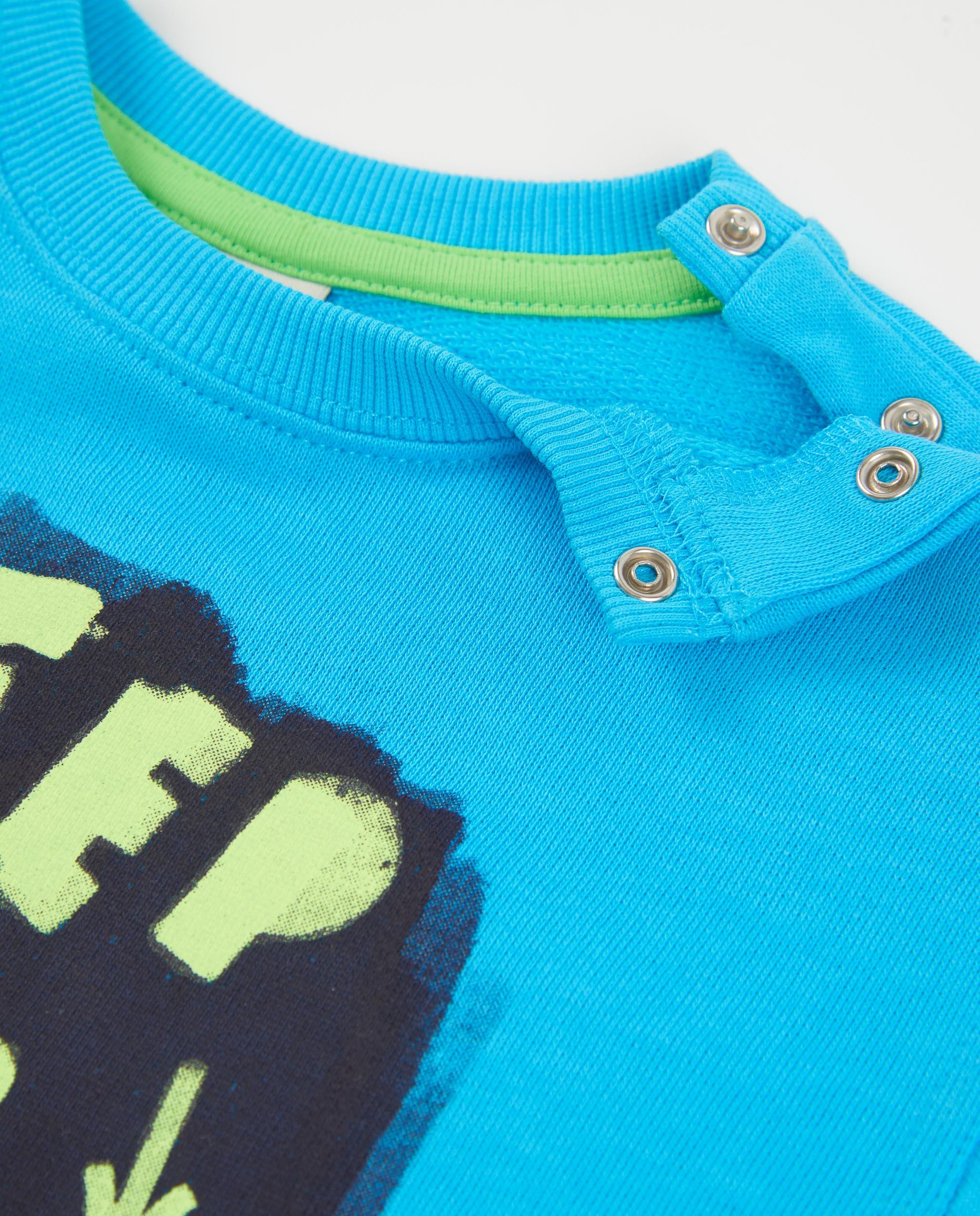 Sudadera de niño de punto con cierre en hombro - Tuc tuc - Azul Azul-4
