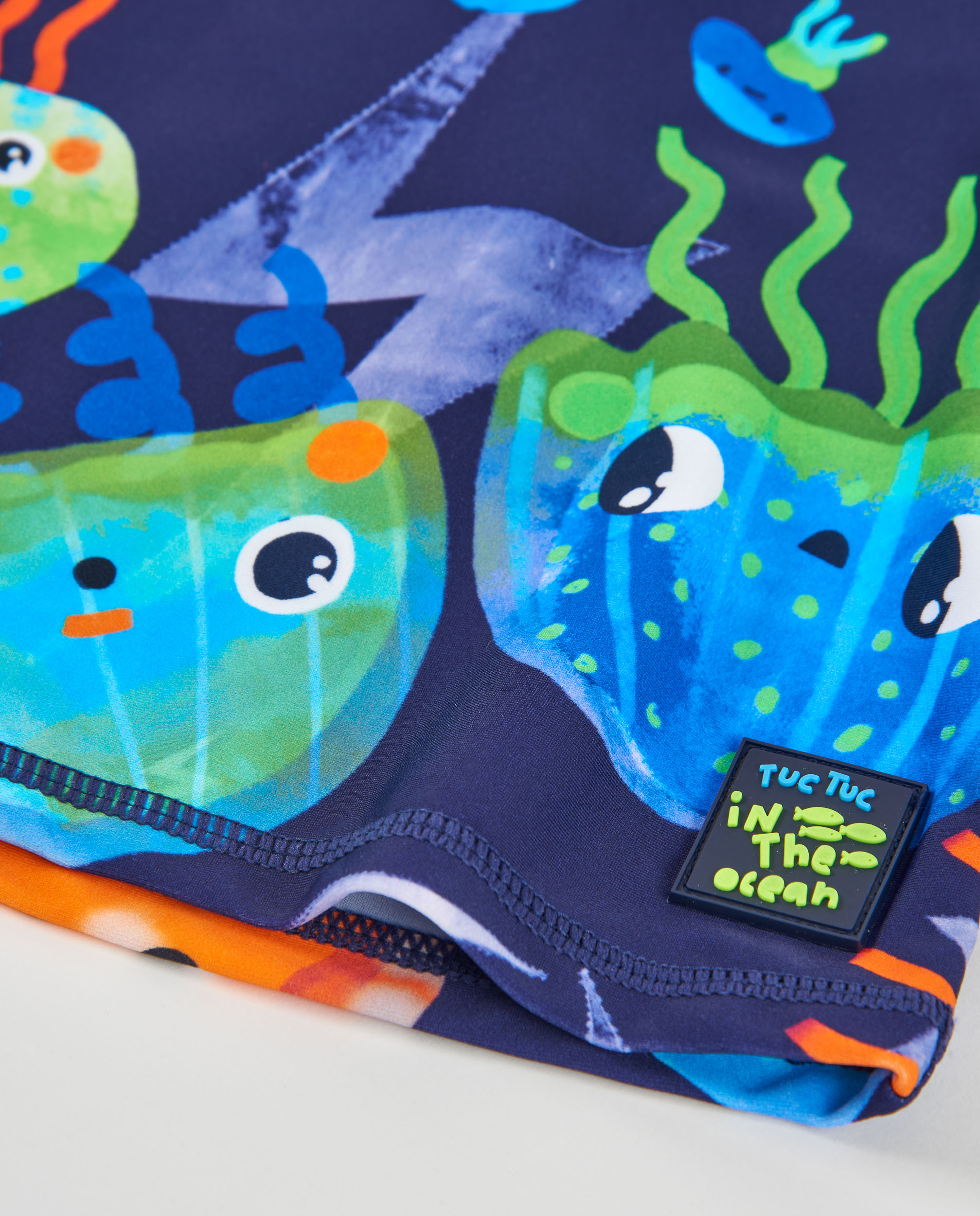 Camiseta de niño de punto para el baño - Tuc tuc - Azul marino Azul marino-2