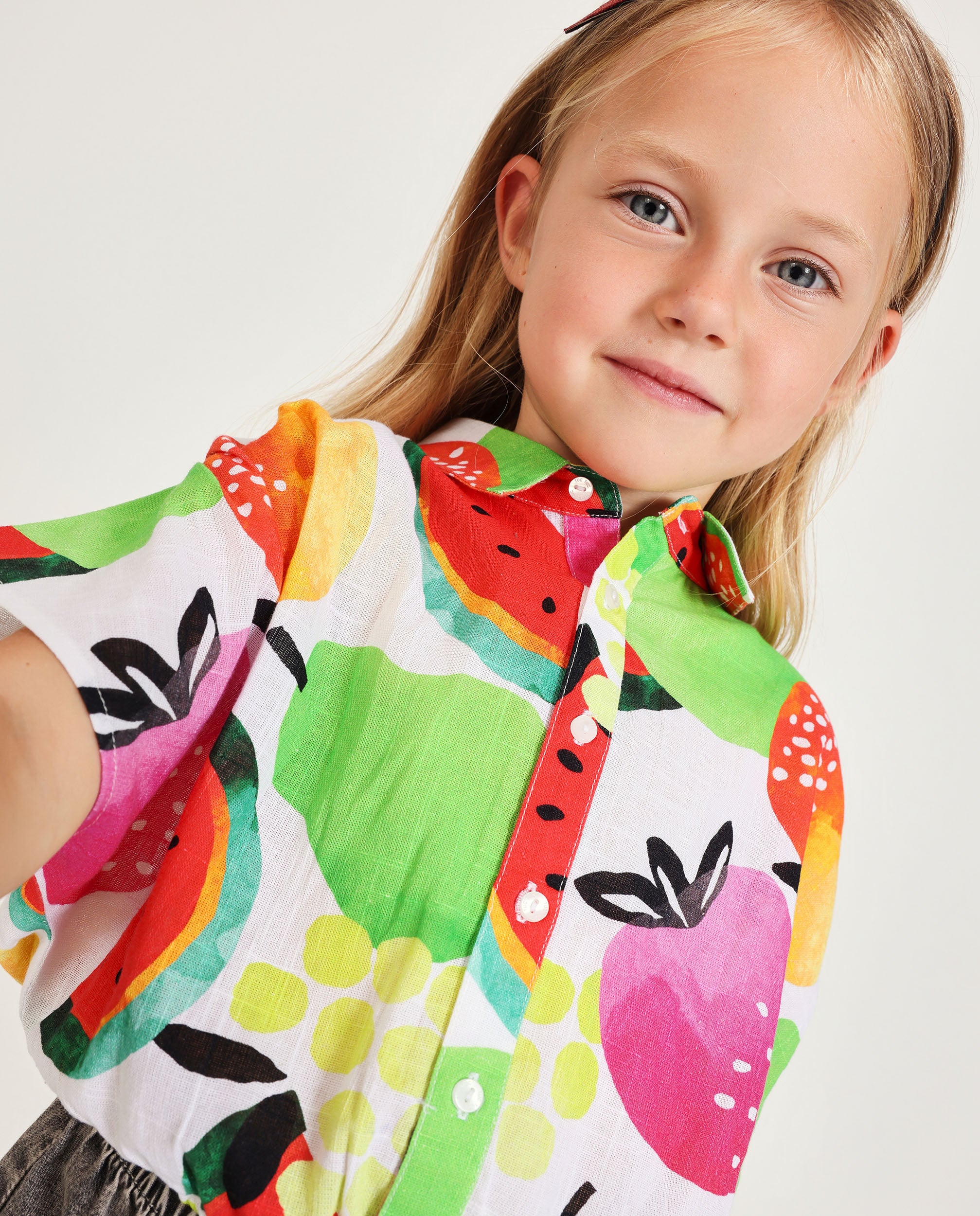 Camisa de niña de plana con diseño corto - Tuc tuc - Multicolor Multicolor-1