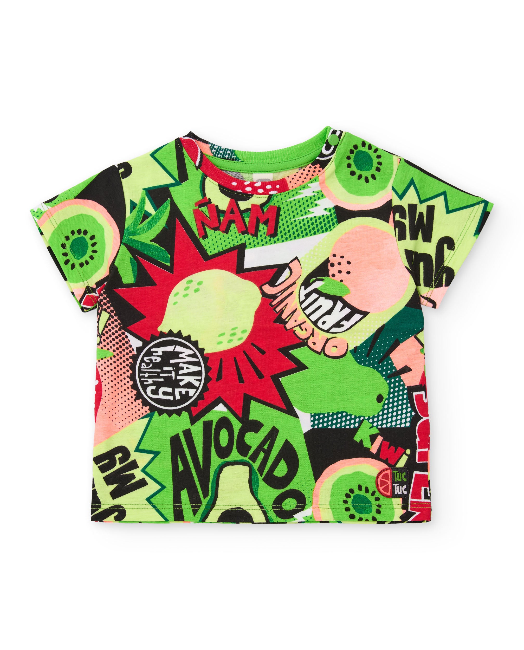 Conjunto de niño de punto con estilo cómic - Tuc tuc - Verde Verde-2