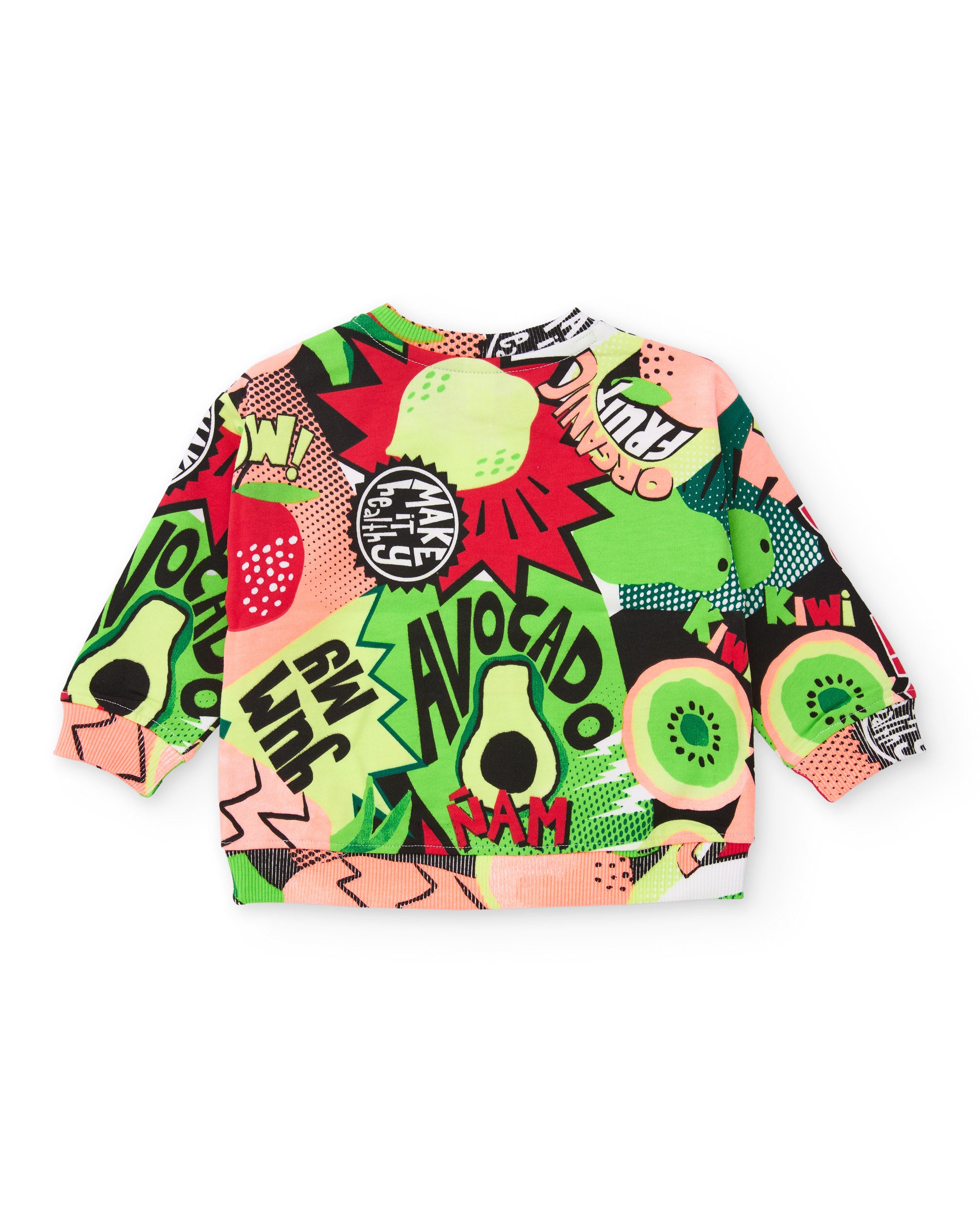 Sudadera de niño de punto con gráficos de cómic - Tuc tuc - Verde Verde-2