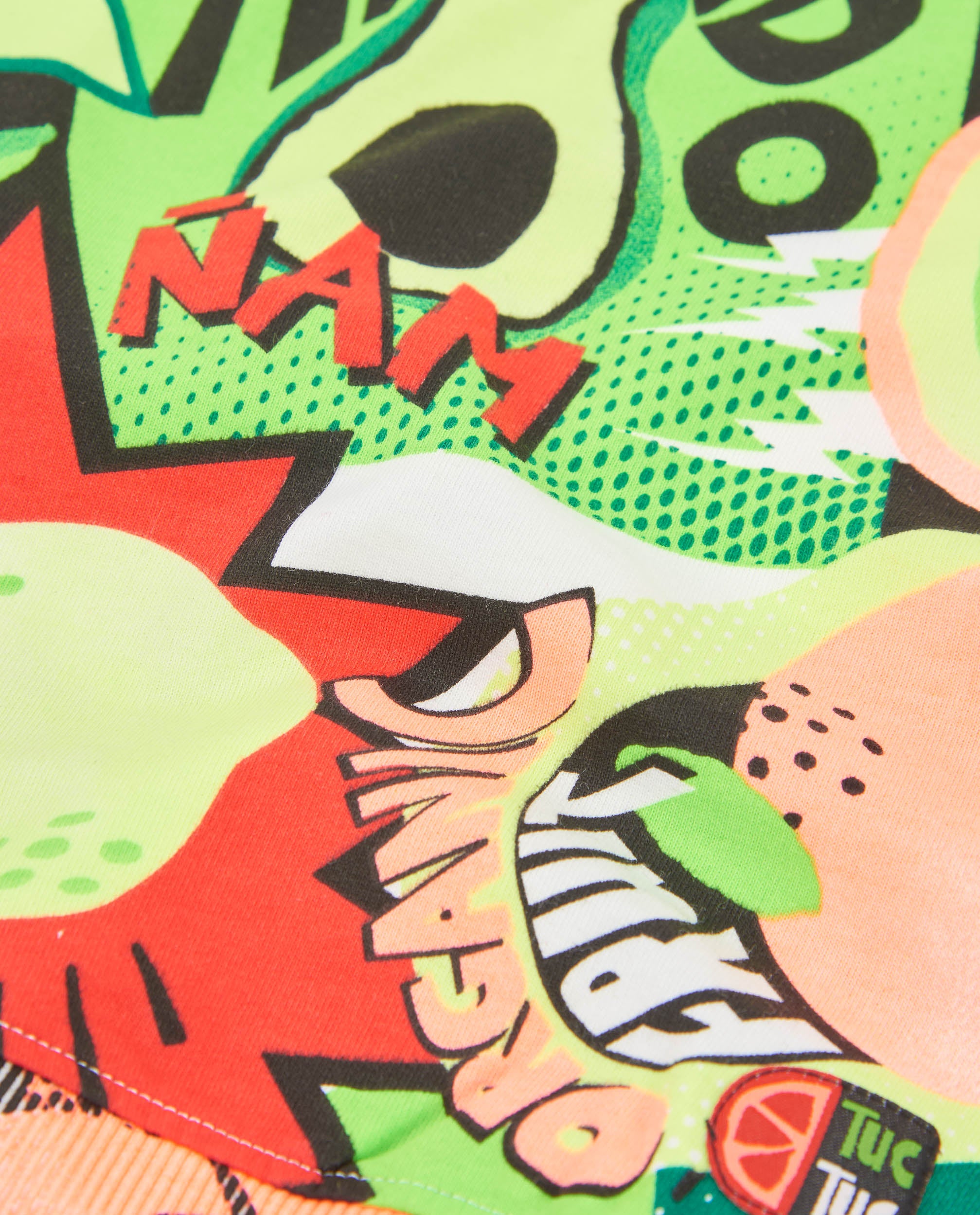 Sudadera de niño de punto con gráficos de cómic - Tuc tuc - Verde Verde-5