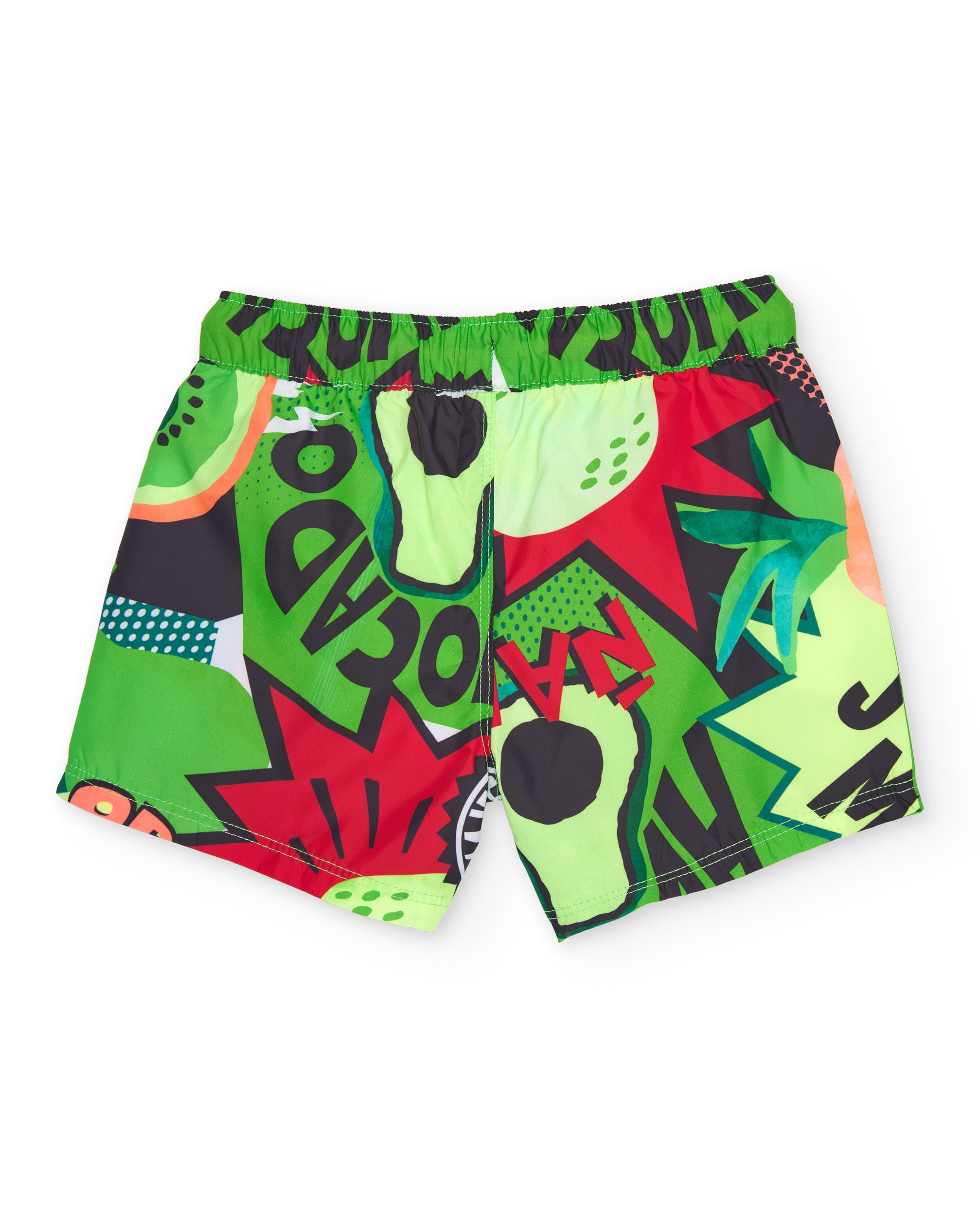 Bañador de niño de plana y secado rápido - Tuc tuc - Verde Verde-3