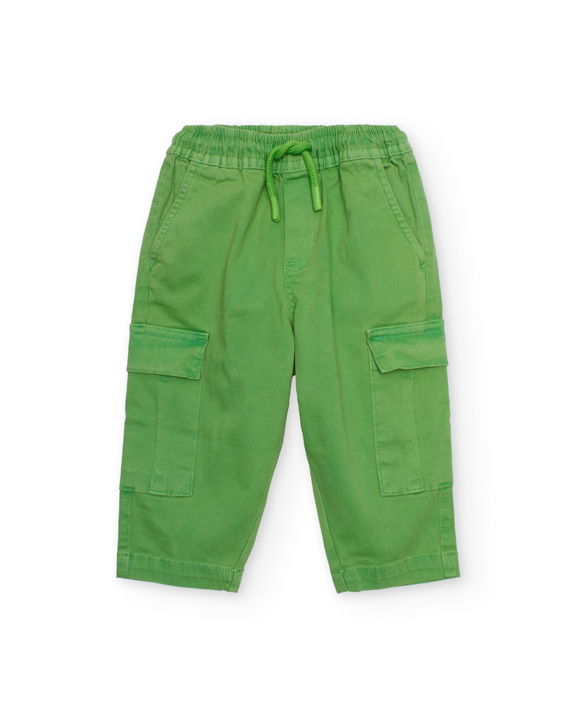 Pantalones de niño de plana y estilo cargo - Tuc tuc - Verde Verde-3