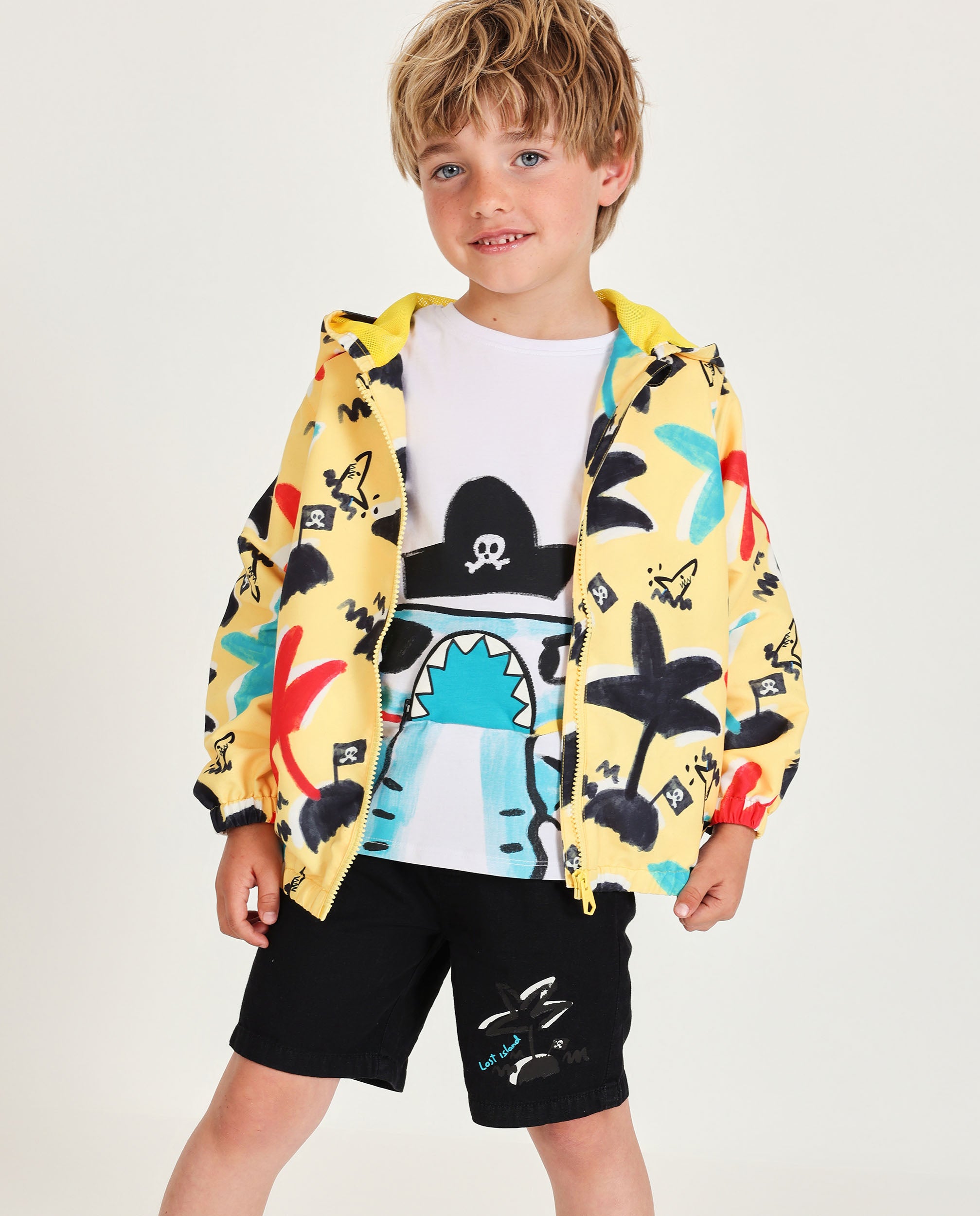 Chaqueta de bebe de plana con diseño pirata - Tuc tuc - Amarillo Amarillo-2