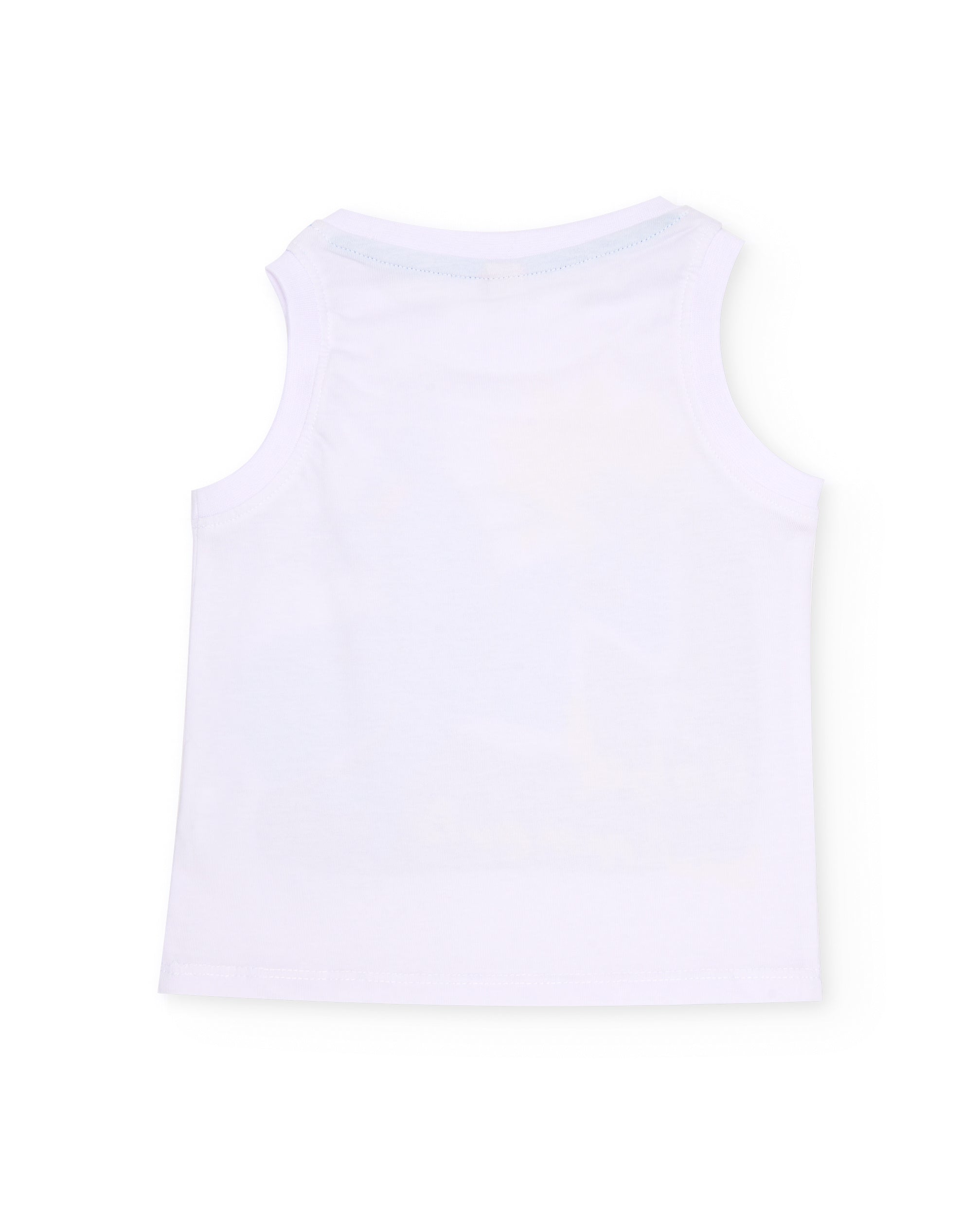 Imagen 2 de Camiseta de niño de punto y de tirantes - Tuc tuc - Blanco Blanco
