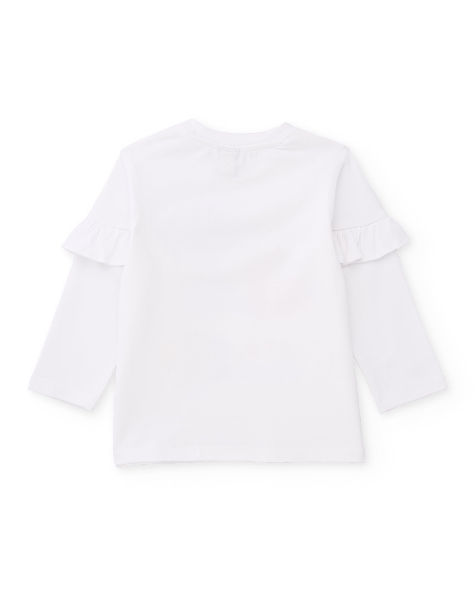 Camiseta de niña de punto y apliques en relieve - Tuc tuc - Blanco Blanco-2