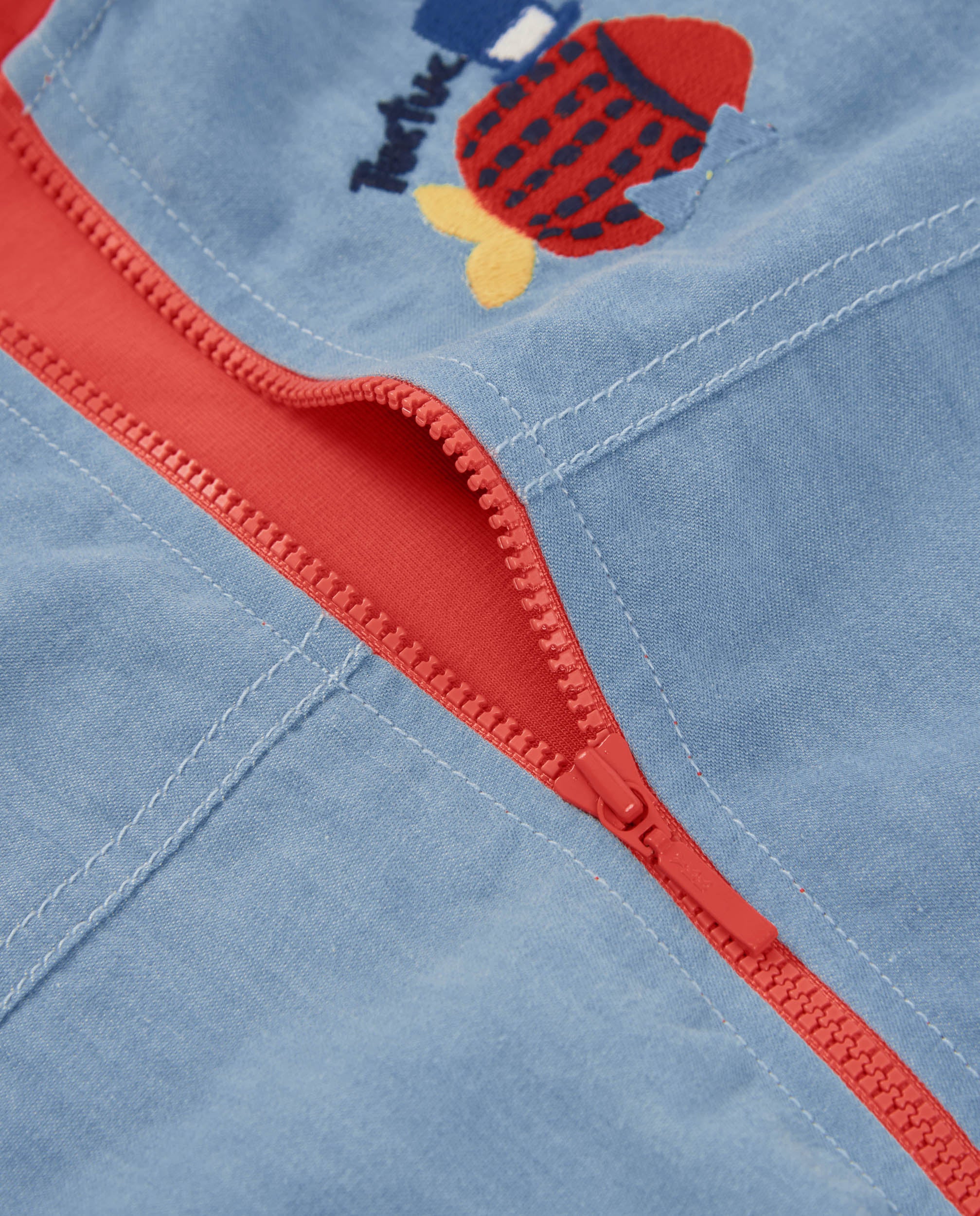 Chaqueta de niño de plana y denim suave - Tuc tuc - Azul Azul-5