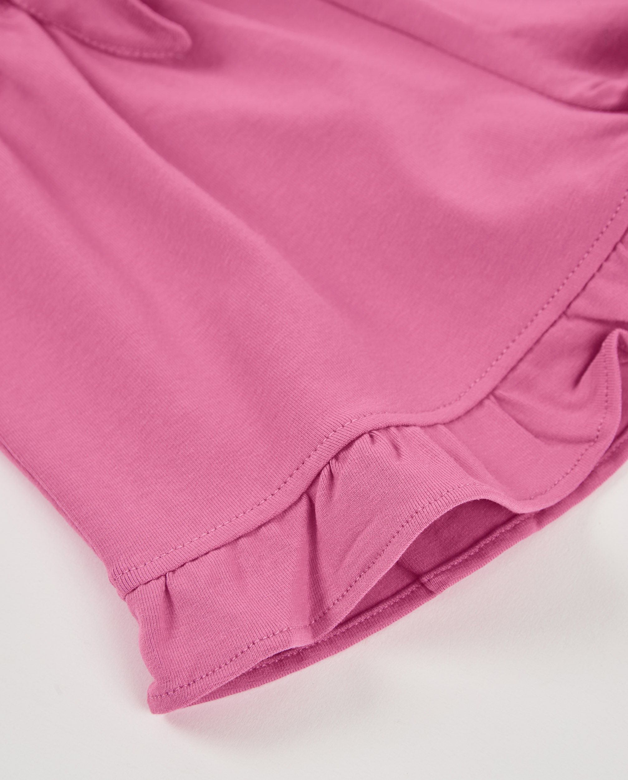 Short de niña de punto con volante en bajo - Tuc tuc - Rosa Rosa-4