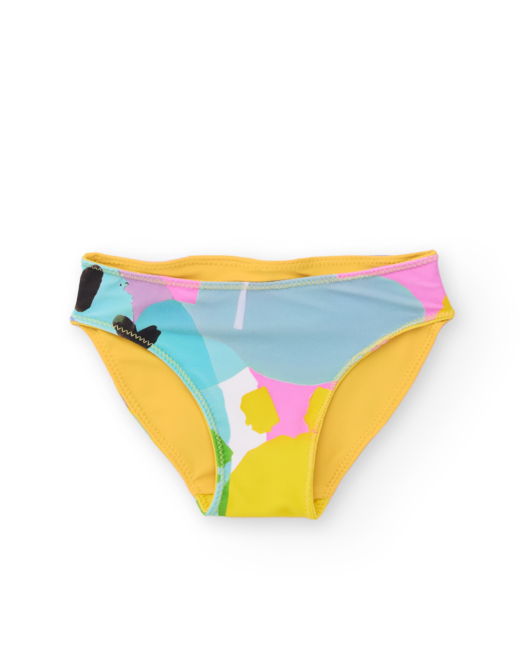 Culetín de niña de punto con diseño reversible - Tuc tuc - Amarillo Amarillo-2