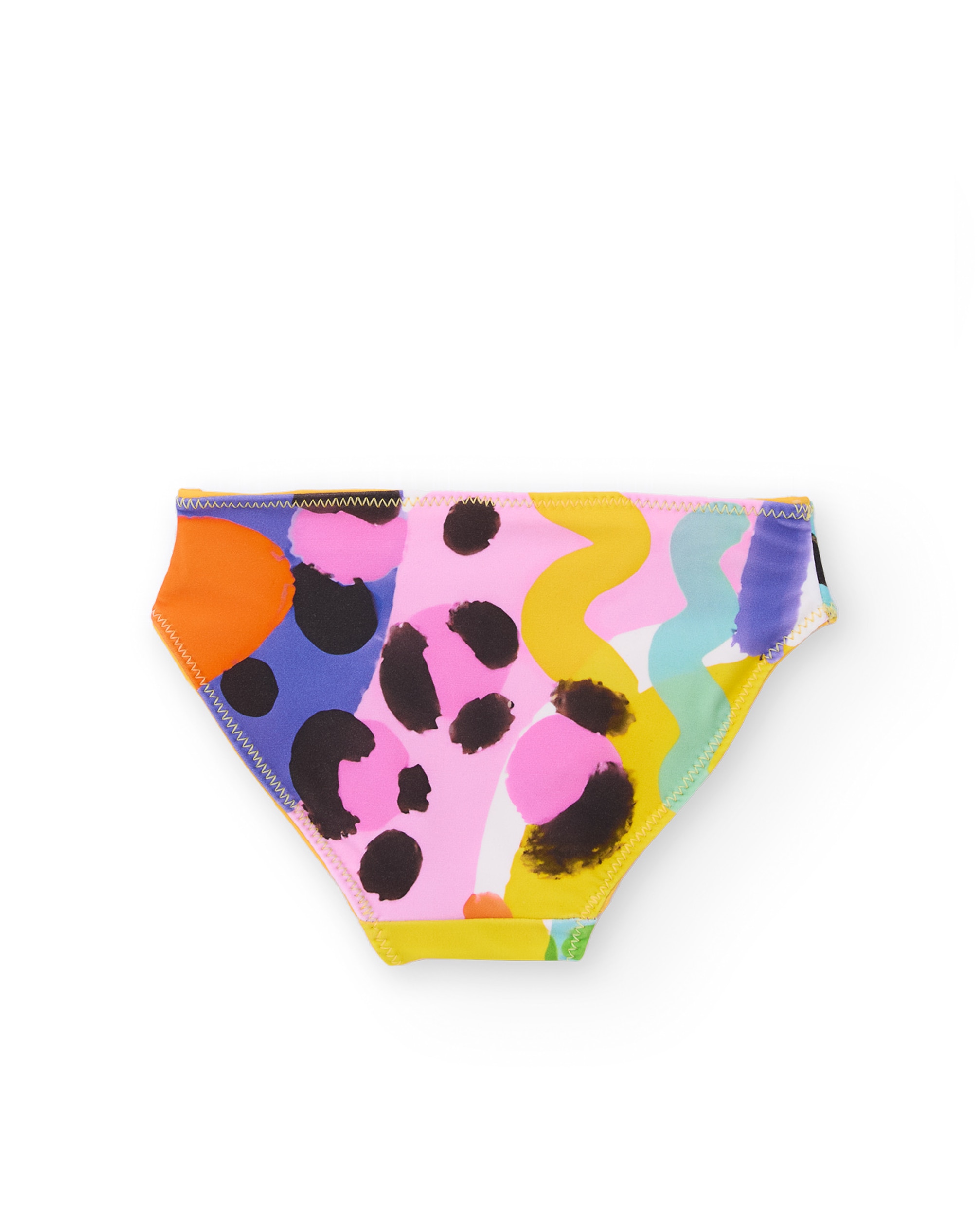 Culetín de niña de punto con diseño reversible - Tuc tuc - Amarillo Amarillo-4