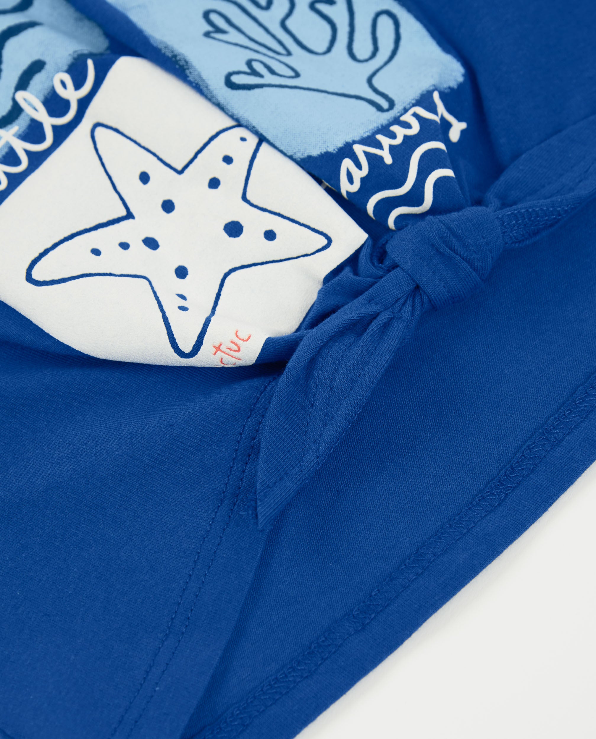 Imagen 5 de Camiseta de niña de punto y nudo decorativo en el bajo - Tuc tuc - Marino Marino
